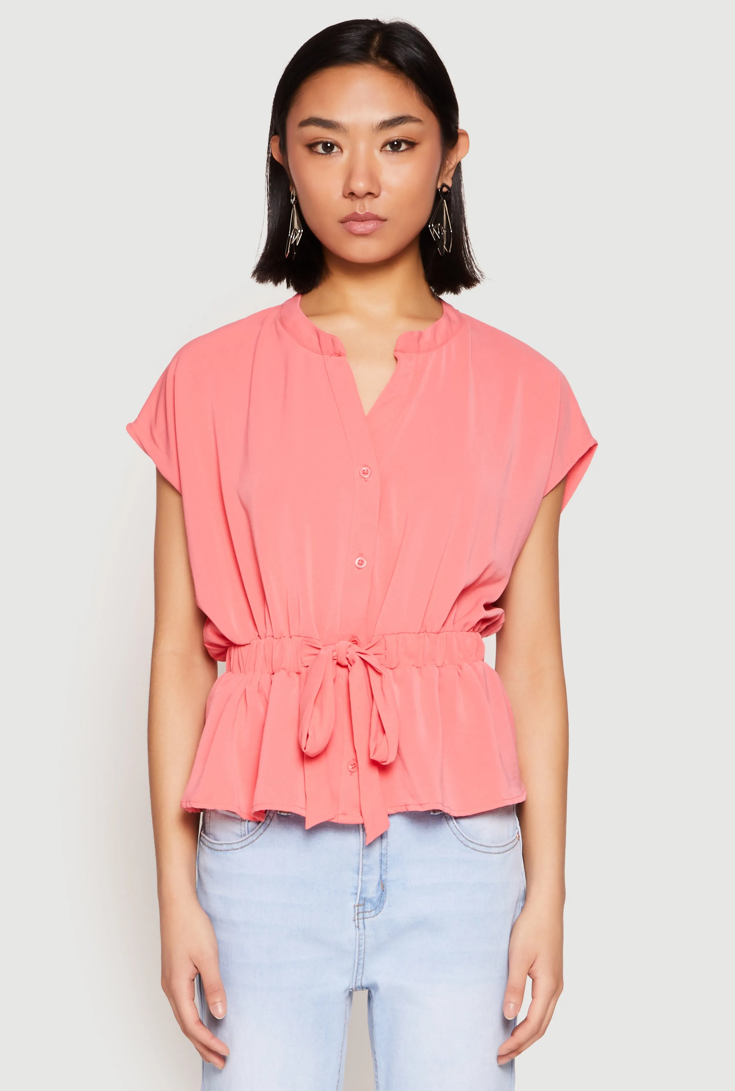 Iris Crepe Knit Drawstring Waist Blouse sold by Rainbow product image thumbnail 2