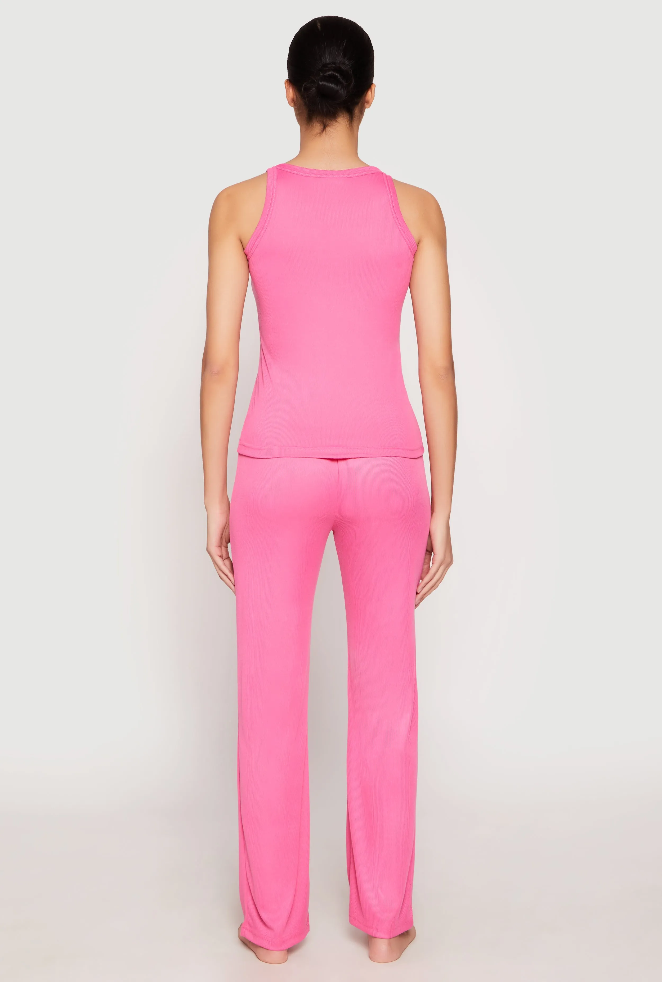 Ribbed Knit Pajama Tank Top and Pants sold by Rainbow product image thumbnail 3