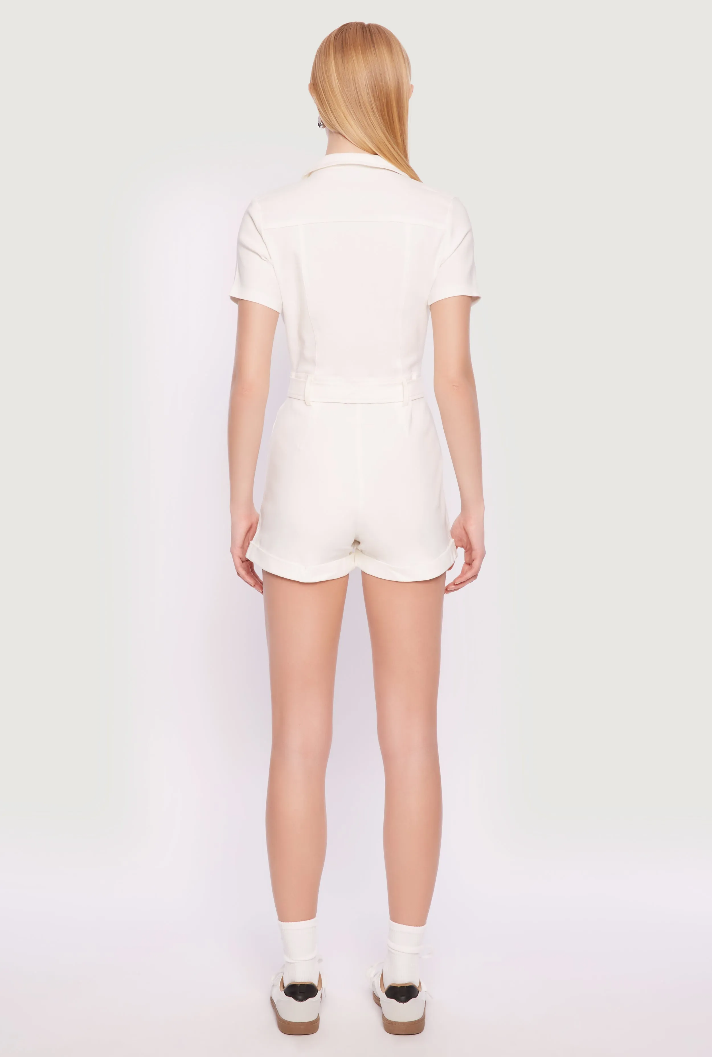 Haute Monde Tie Waist Belted Romper sold by Rainbow product image thumbnail 5