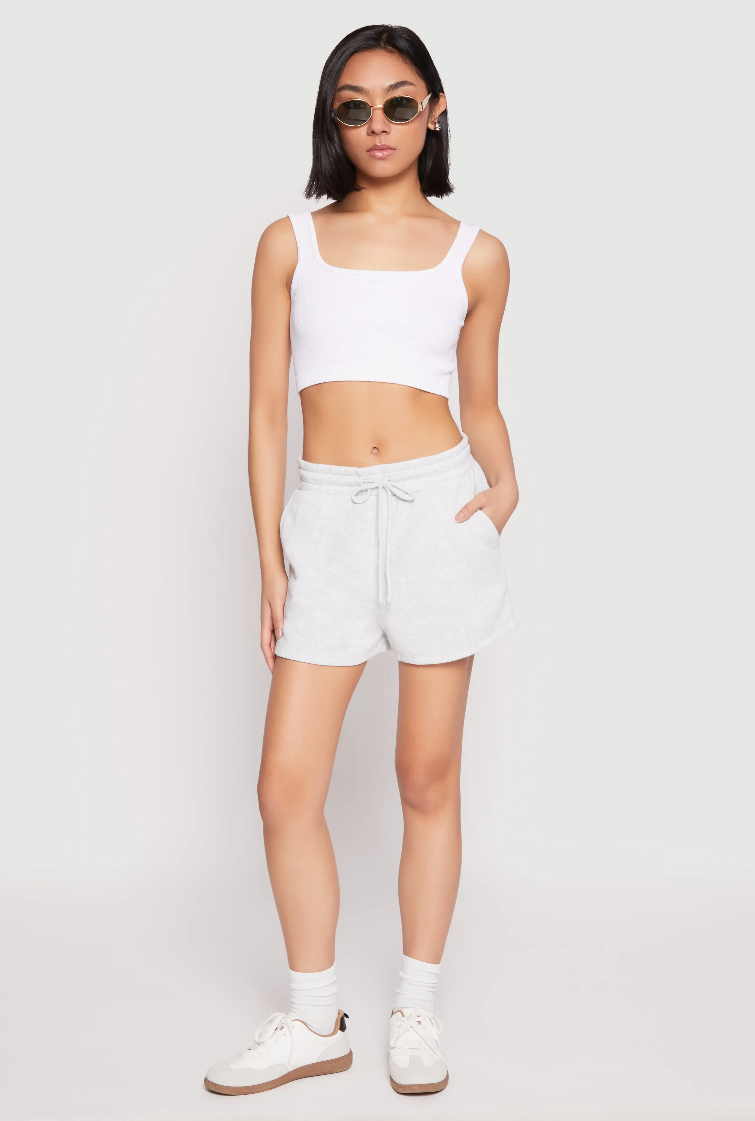 High Waist Drawstring Sweatshorts sold by Rainbow product image thumbnail 2