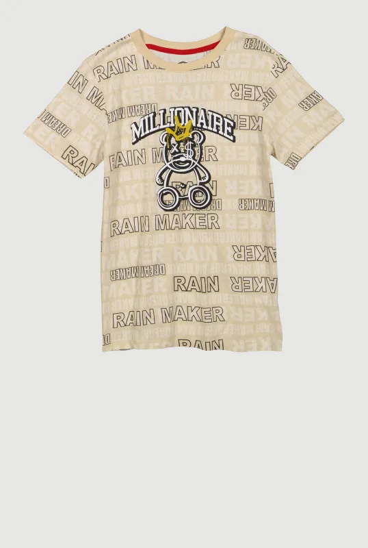 Boys Millionaire Rain Maker T Shirt sold by Rainbow
