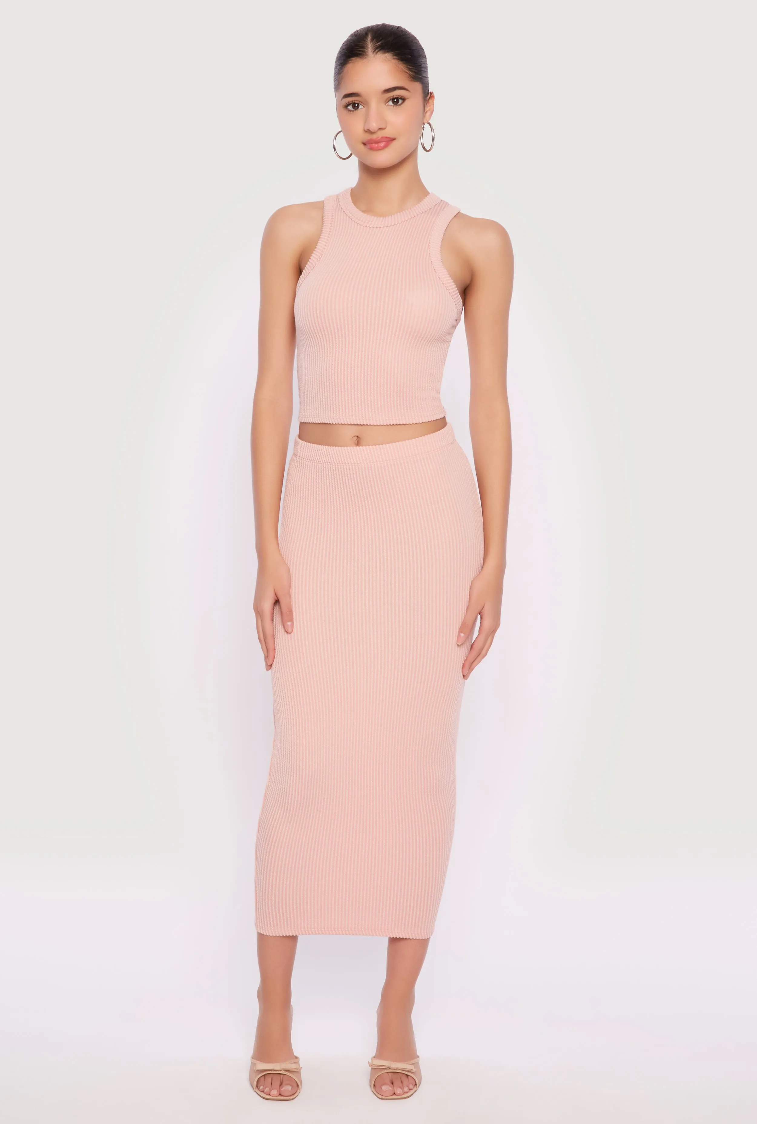 Almost Famous Ribbed Knit Midi Skirt sold by Rainbow product image thumbnail 2