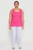 Plus Size Rib Knit Tank Top sold by Rainbow