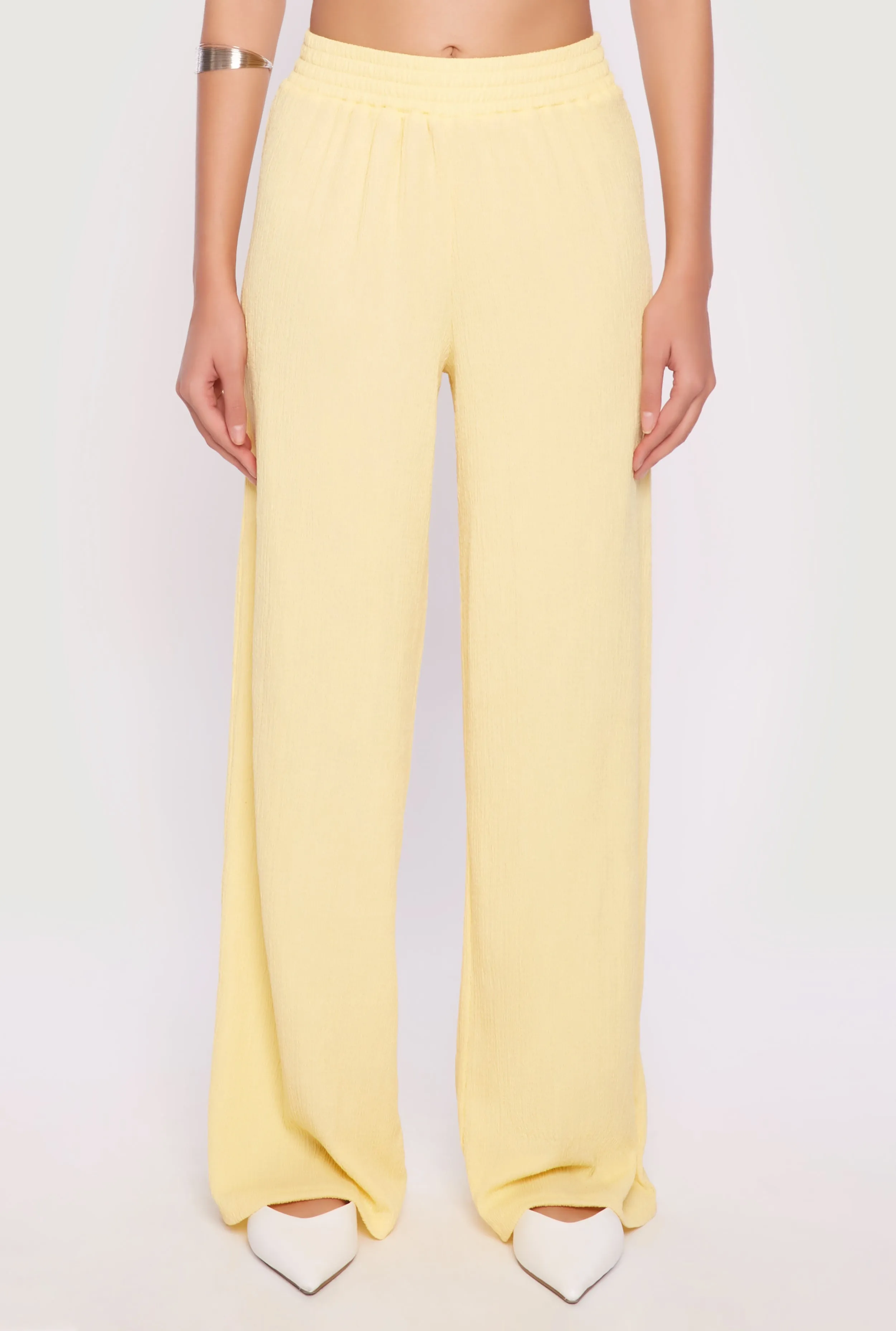 Almost Famous Textured Knit Wide Leg Pants sold by Rainbow product image thumbnail 3