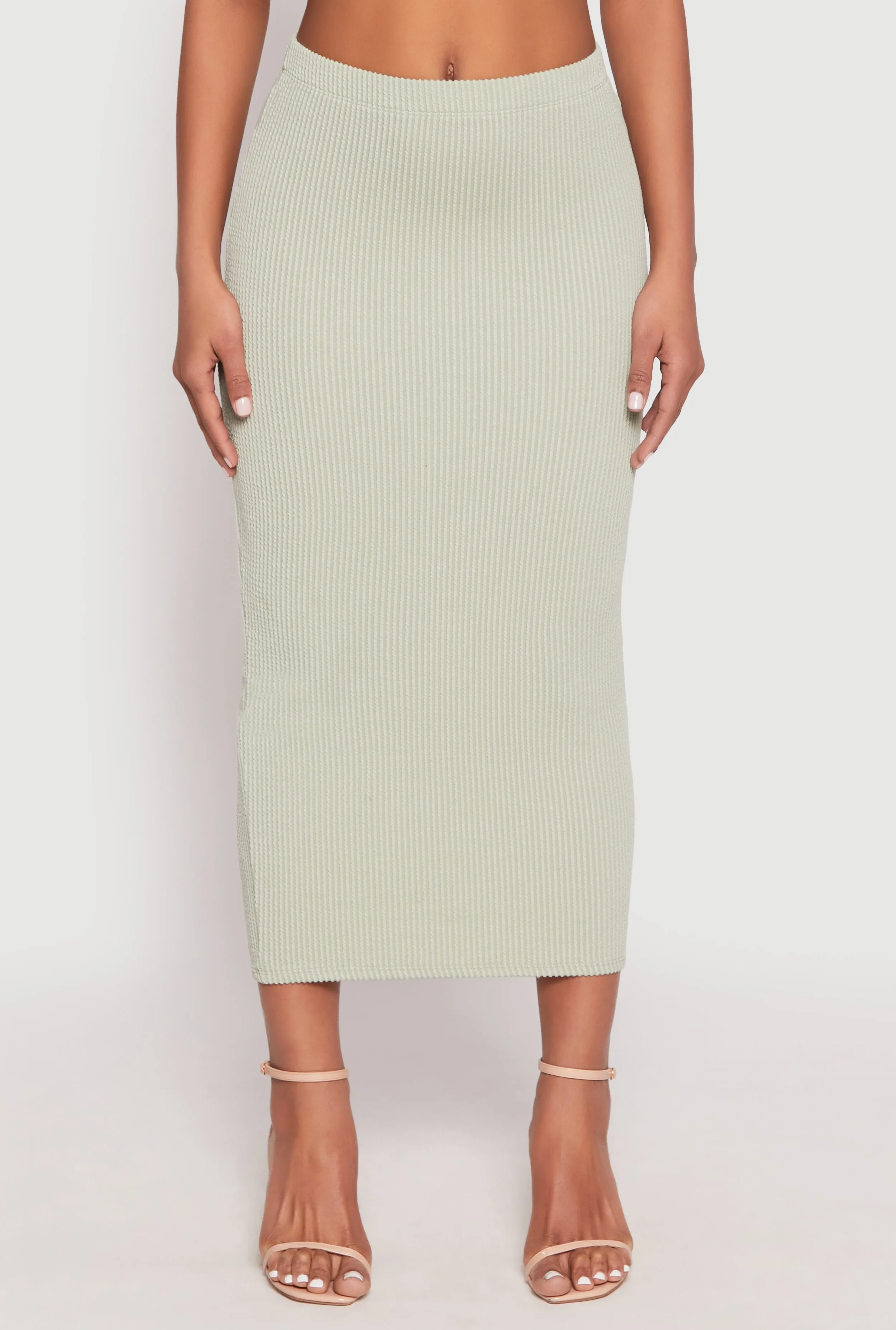 Almost Famous Ribbed Knit Midi Skirt sold by Rainbow product image thumbnail 3