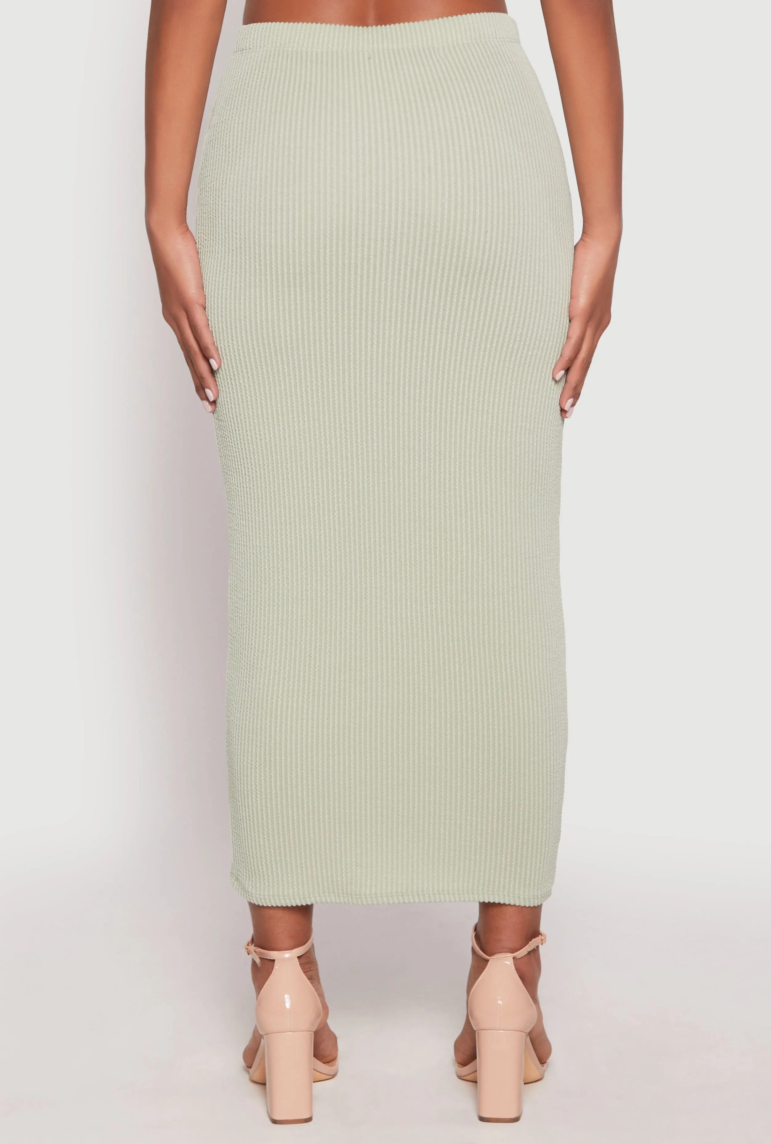 Almost Famous Ribbed Knit Midi Skirt sold by Rainbow product image thumbnail 5