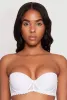 Scalloped Trim Lace Balconette Bra | Convertible to Strapless sold by Rainbow