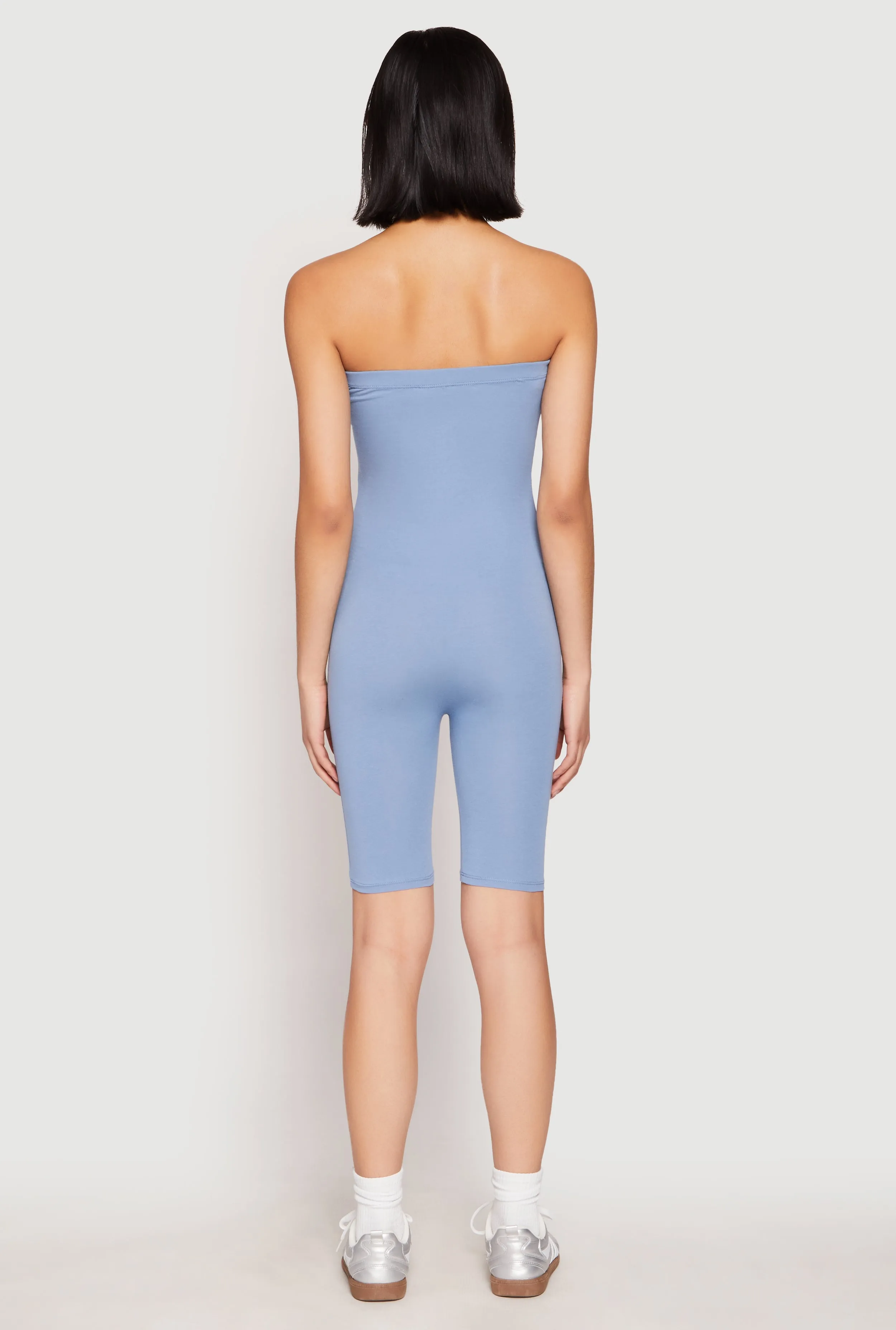 Spandex Strapless Biker Romper sold by Rainbow product image thumbnail 5