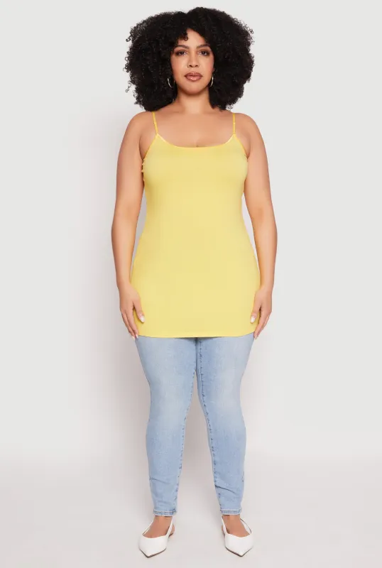 Plus Size Rib Knit Tank Top sold by Rainbow