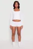 Ribbed Knit Seamless Boyshort Underwear sold by Rainbow