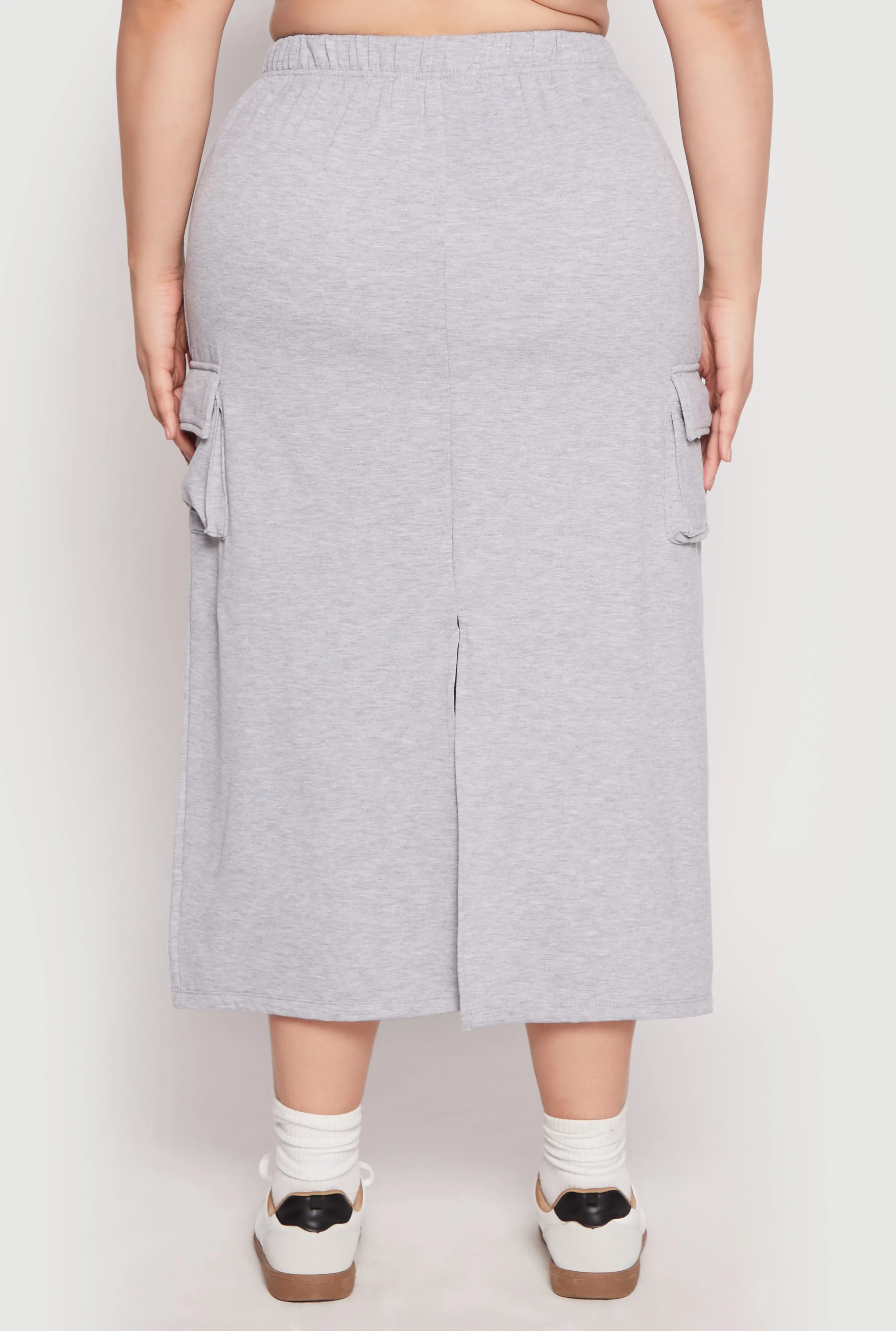 Plus Size Almost Famous Back Slit Cargo Skirt sold by Rainbow product image thumbnail 5