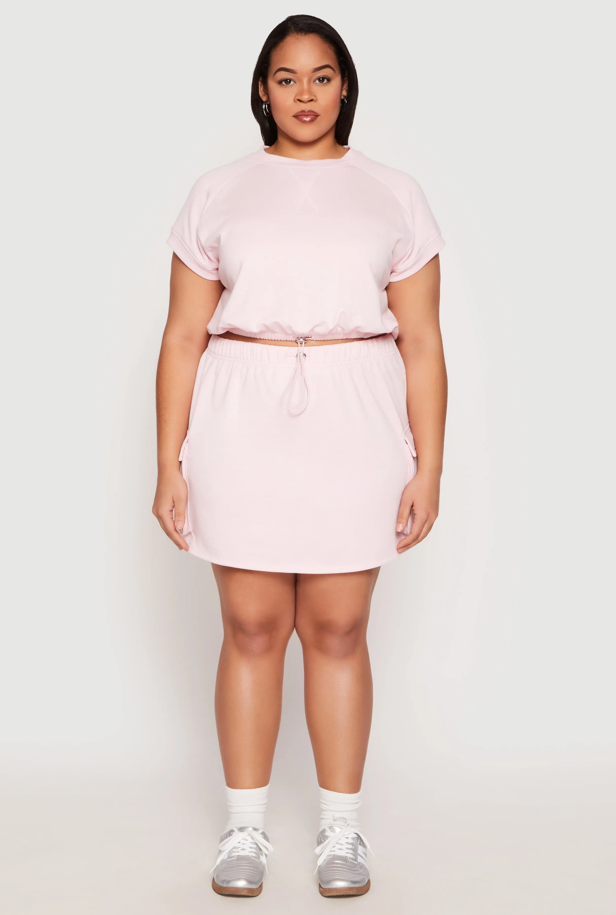 Plus Size Almost Famous Toggle Drawstring Cargo Skirt sold by Rainbow