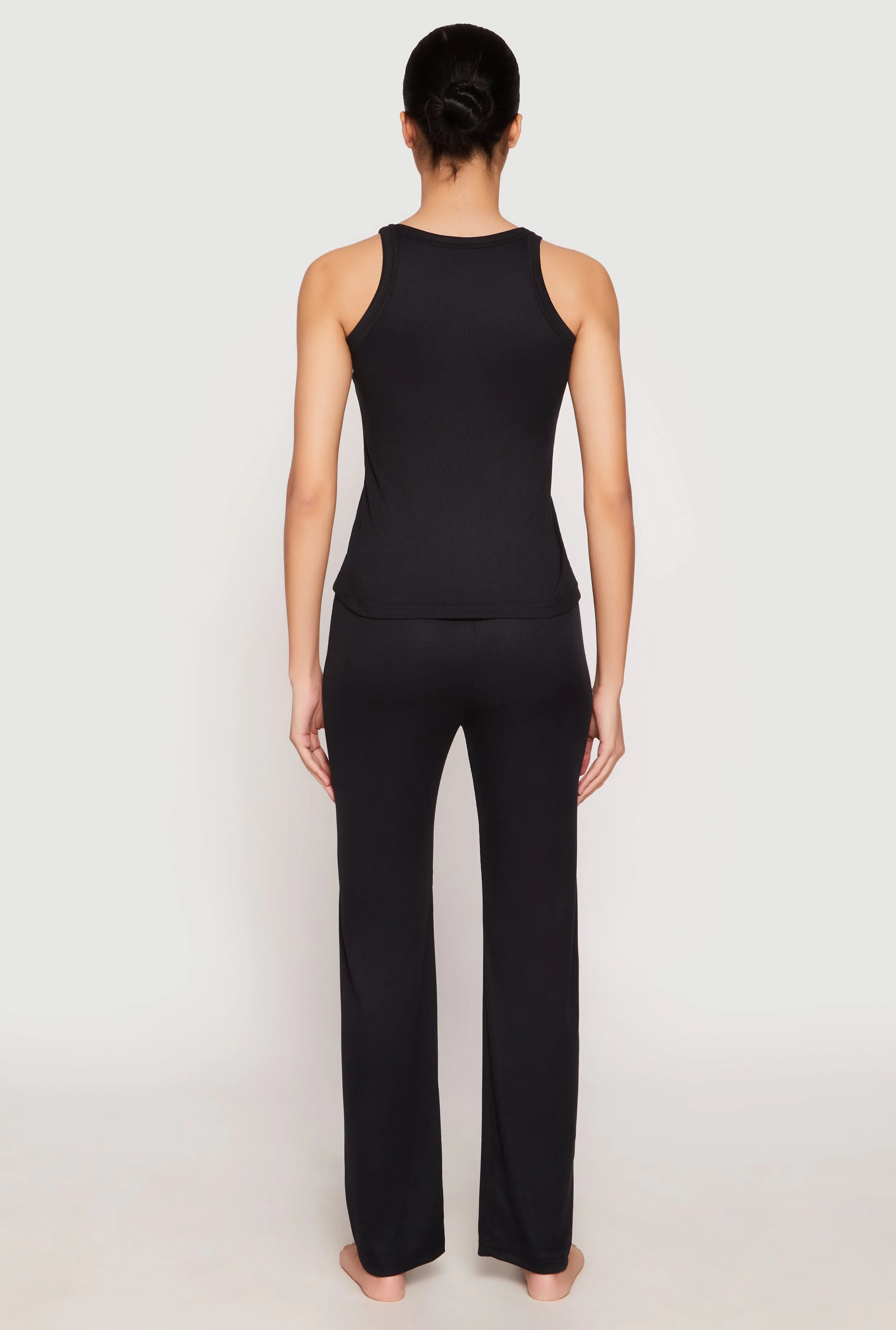 Ribbed Knit Pajama Tank Top and Pants sold by Rainbow product image thumbnail 3