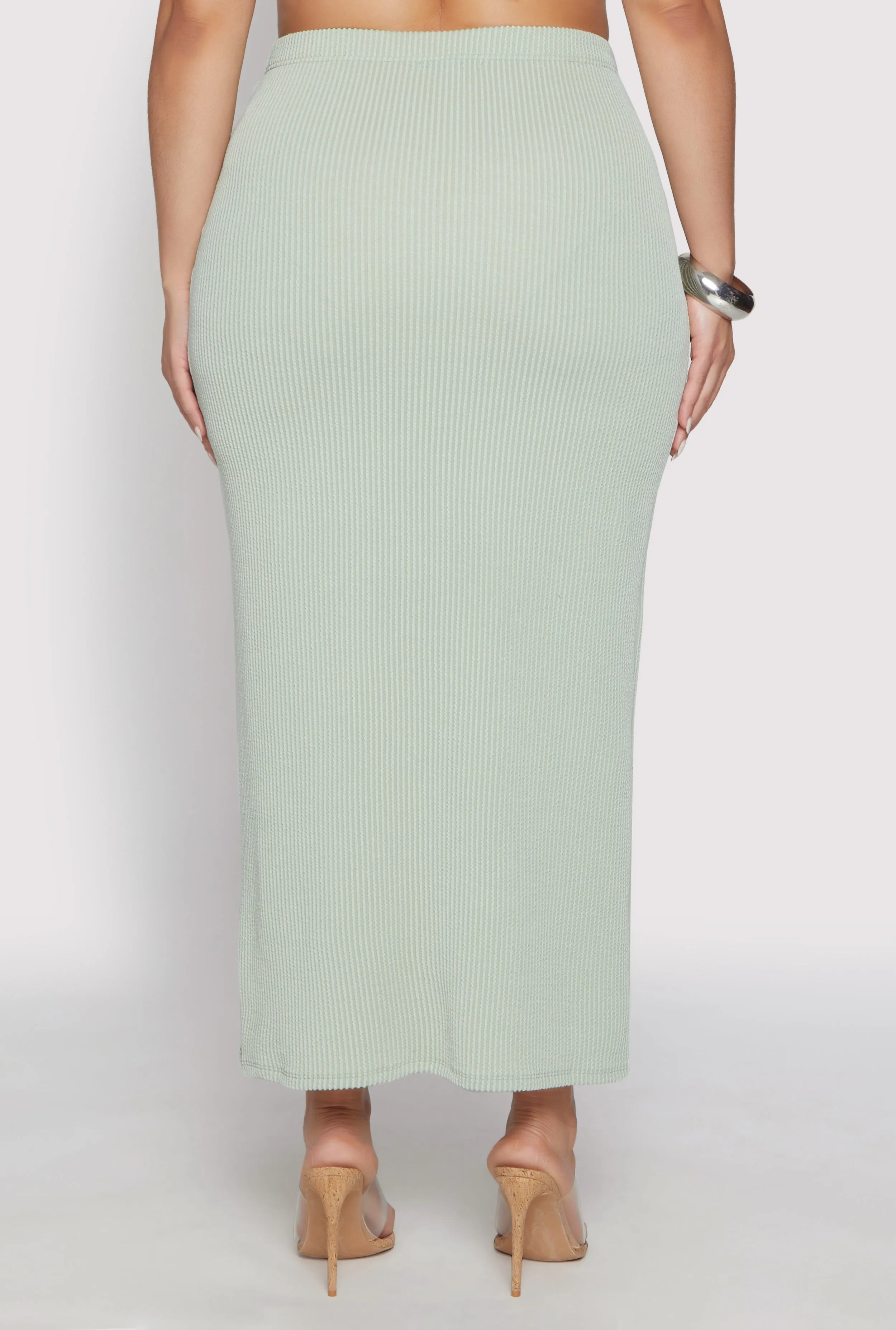 Plus Size Almost Famous Ribbed Knit Skirt sold by Rainbow product image thumbnail 5