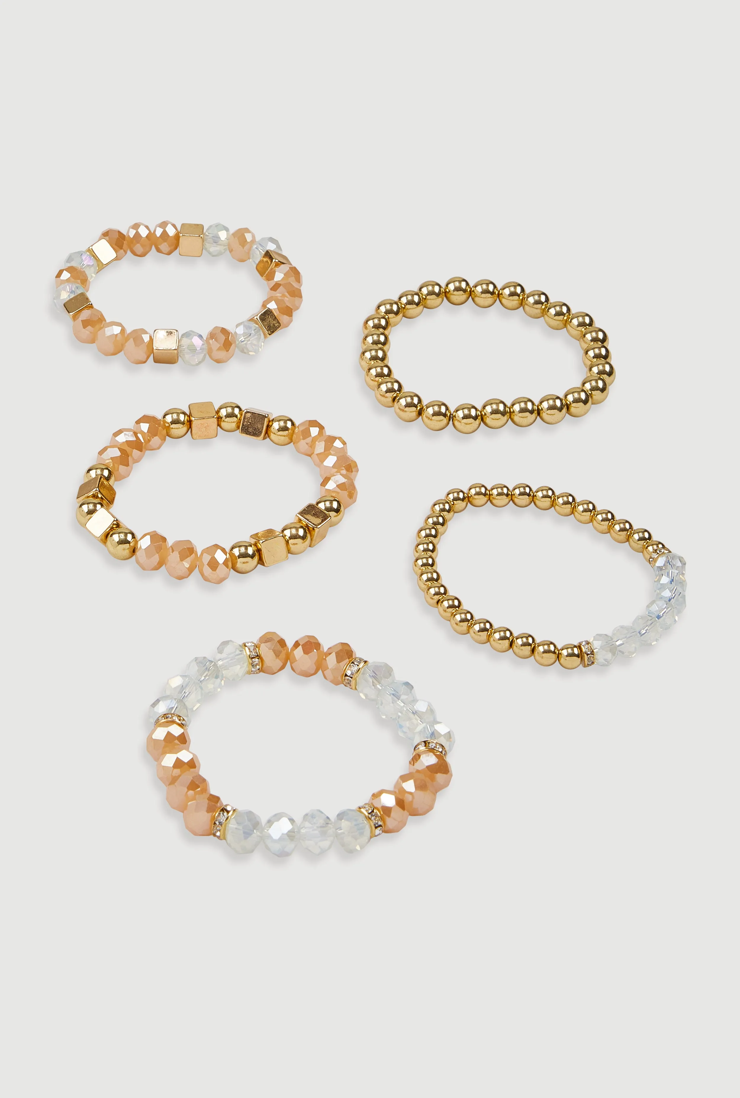 Assorted Beaded Stretch Bracelets Set of 5 sold by Rainbow product image thumbnail 3