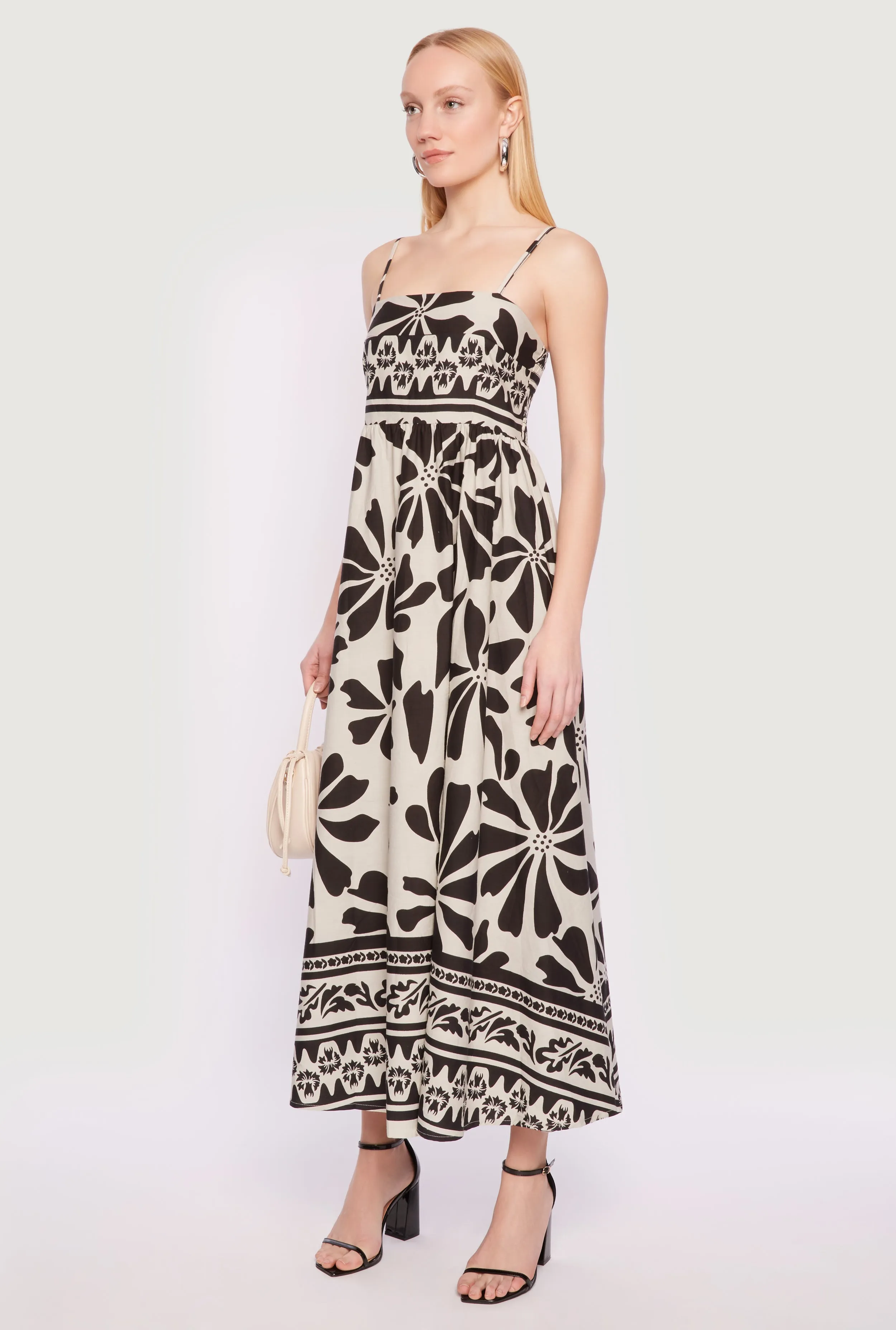 Spoon Jeans Poplin Floral Print Maxi Dress sold by Rainbow product image thumbnail 3