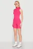 Seamless Rib Knit Mock Neck Tank Top and Biker Shorts sold by Rainbow