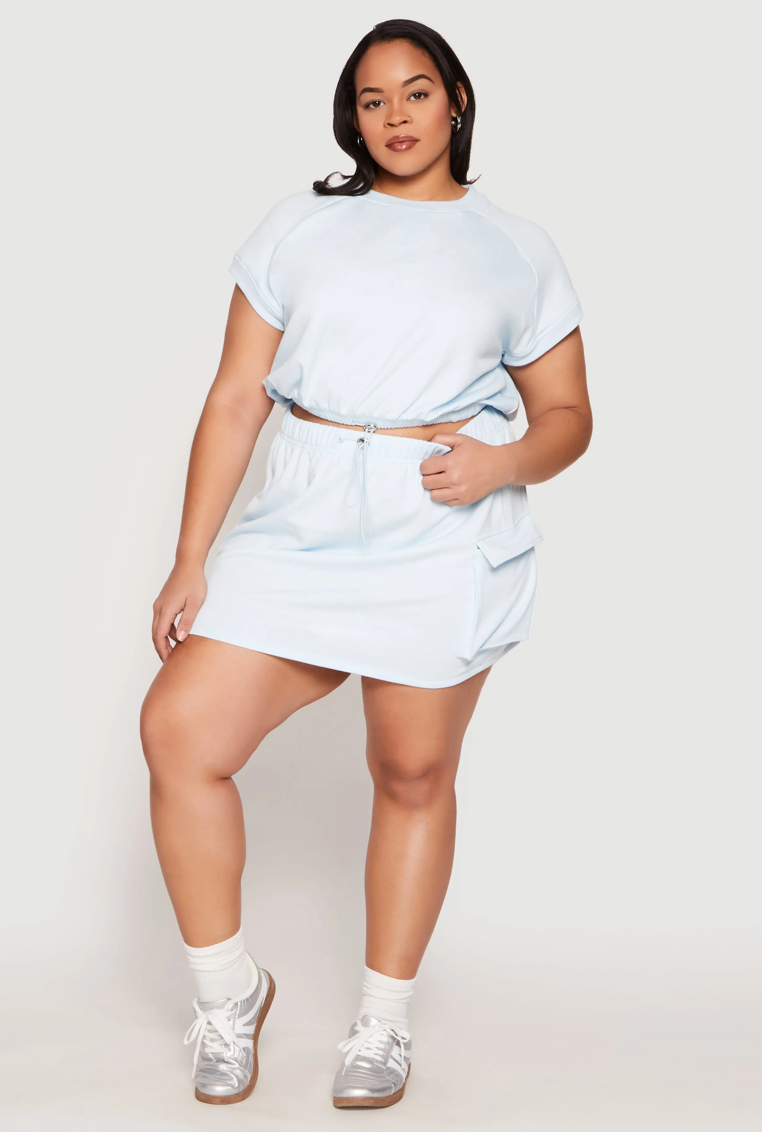 Plus Size Almost Famous Raglan Sleeve Sweatshirt sold by Rainbow product image thumbnail 3