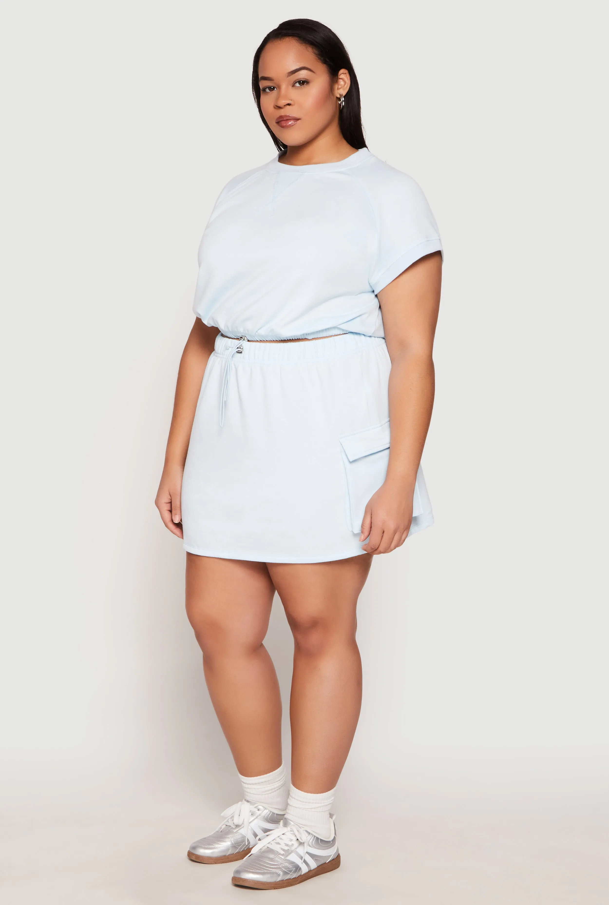 Plus Size Almost Famous Raglan Sleeve Sweatshirt sold by Rainbow product image thumbnail 5