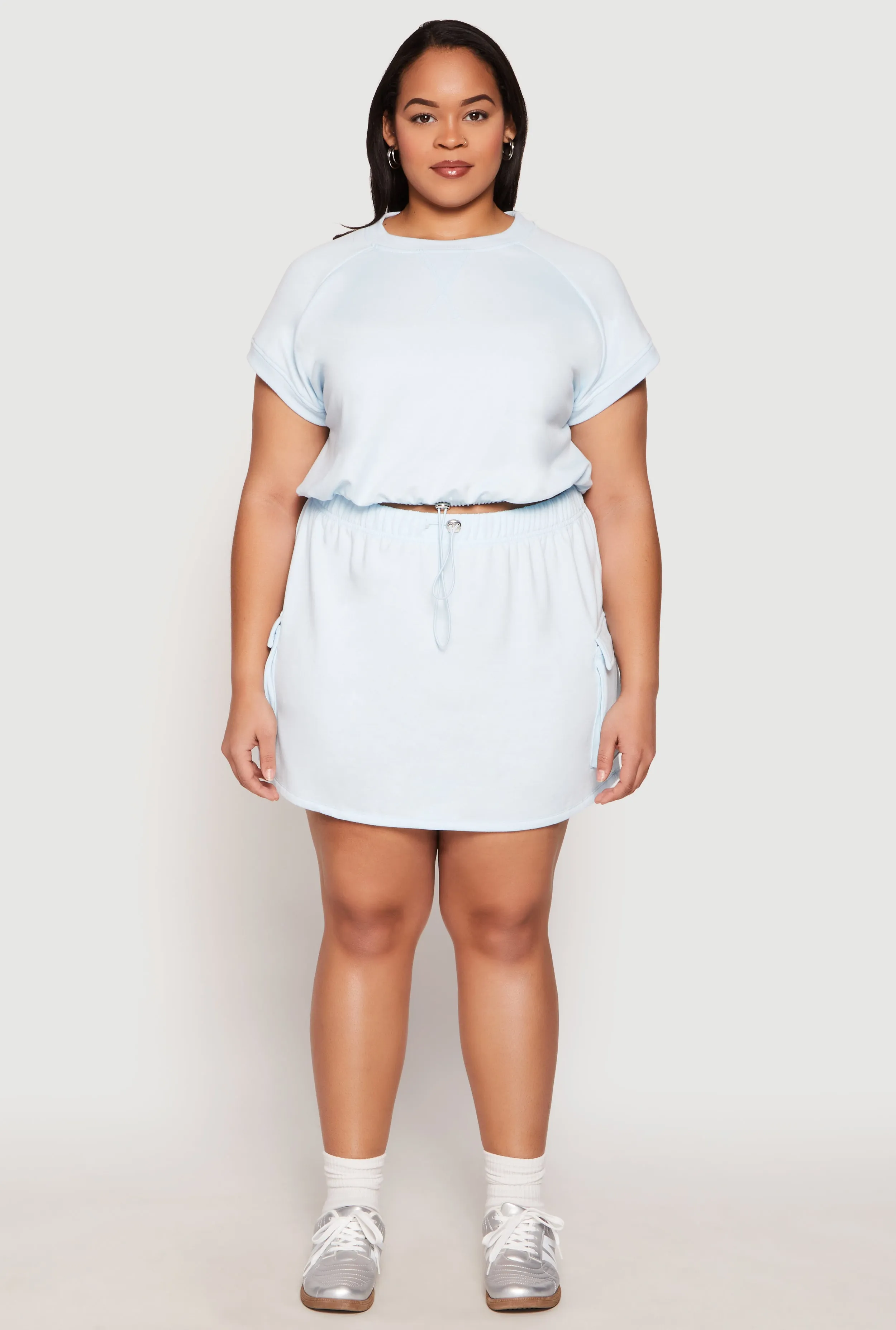 Plus Size Almost Famous Raglan Sleeve Sweatshirt sold by Rainbow product image thumbnail 2