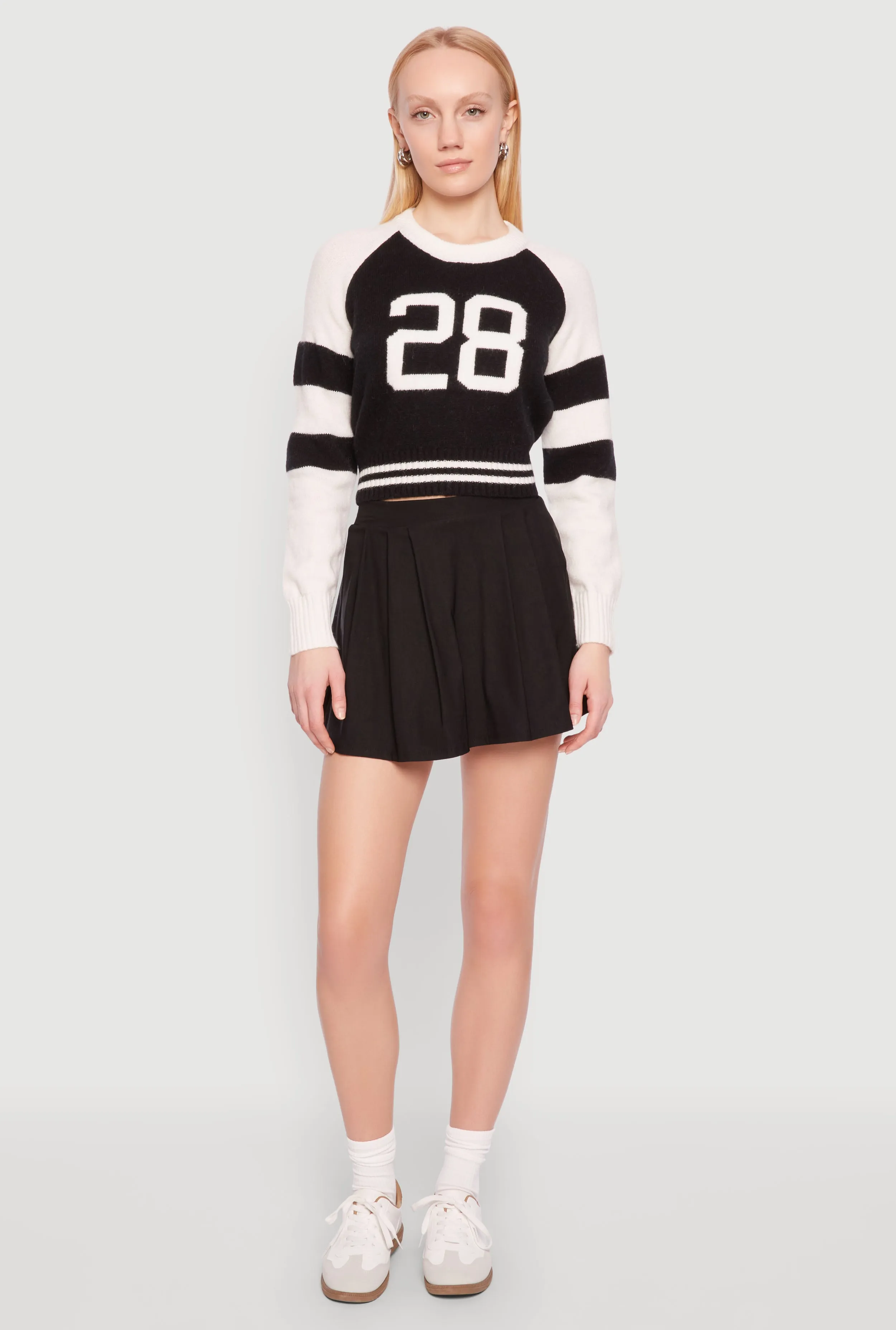 Daisy 28 Varsity Stripe Graphic Sweater sold by Rainbow product image thumbnail 3