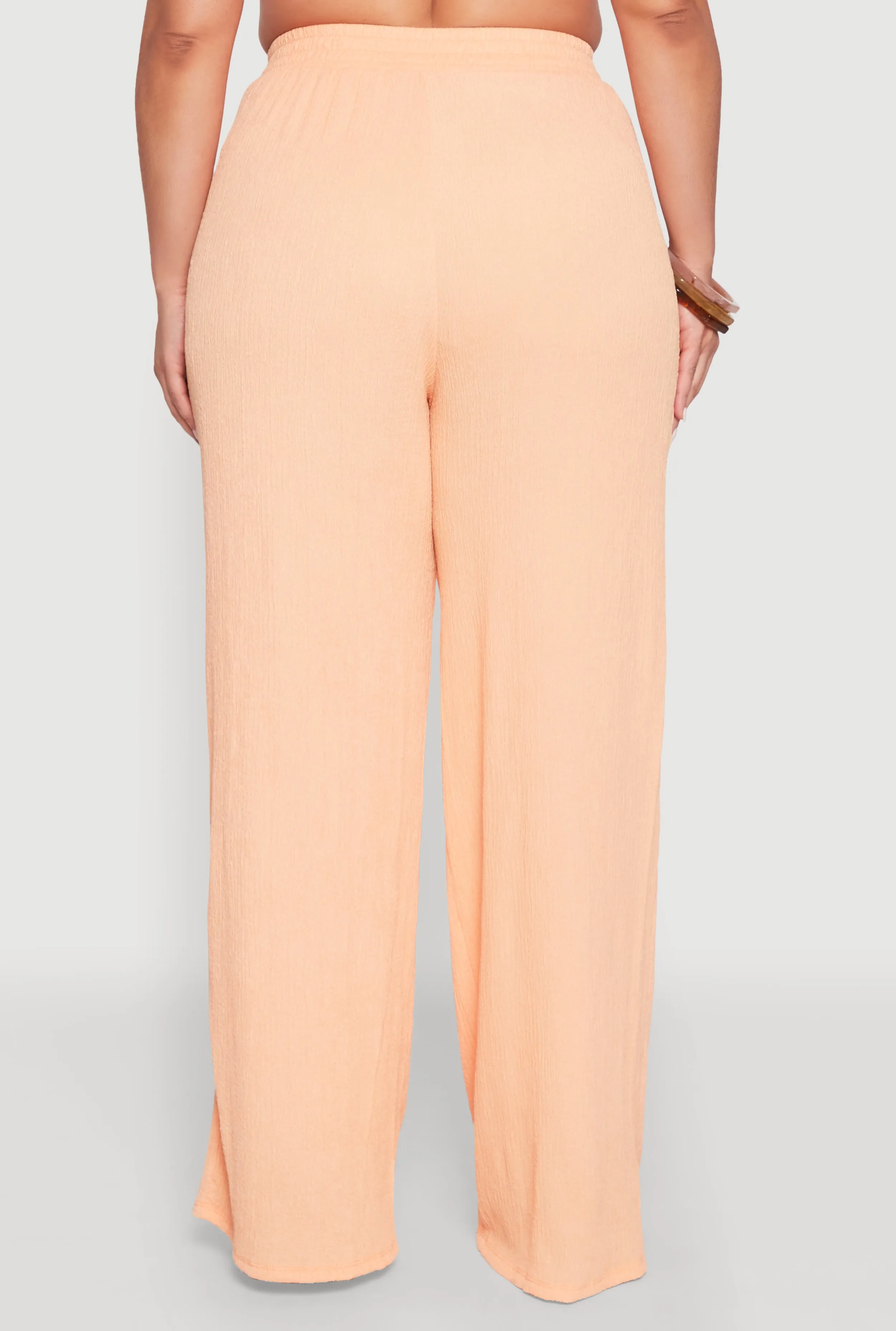 Plus Size Almost Famous Textured Knit Wide Leg Pants sold by Rainbow product image thumbnail 5