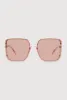 Studded Side Oversized Square Sunglasses sold by Rainbow