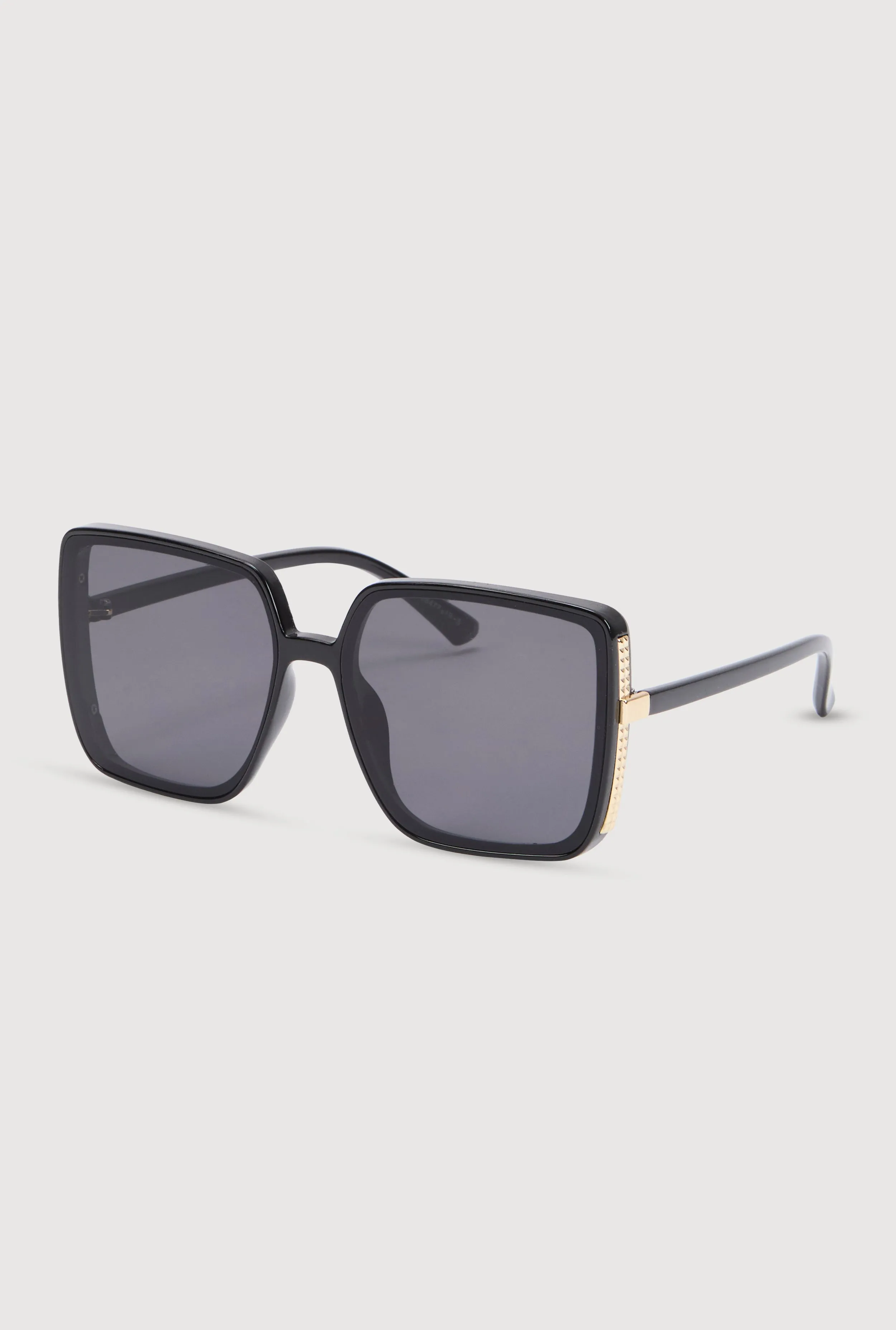 Studded Side Oversized Square Sunglasses sold by Rainbow product image thumbnail 3