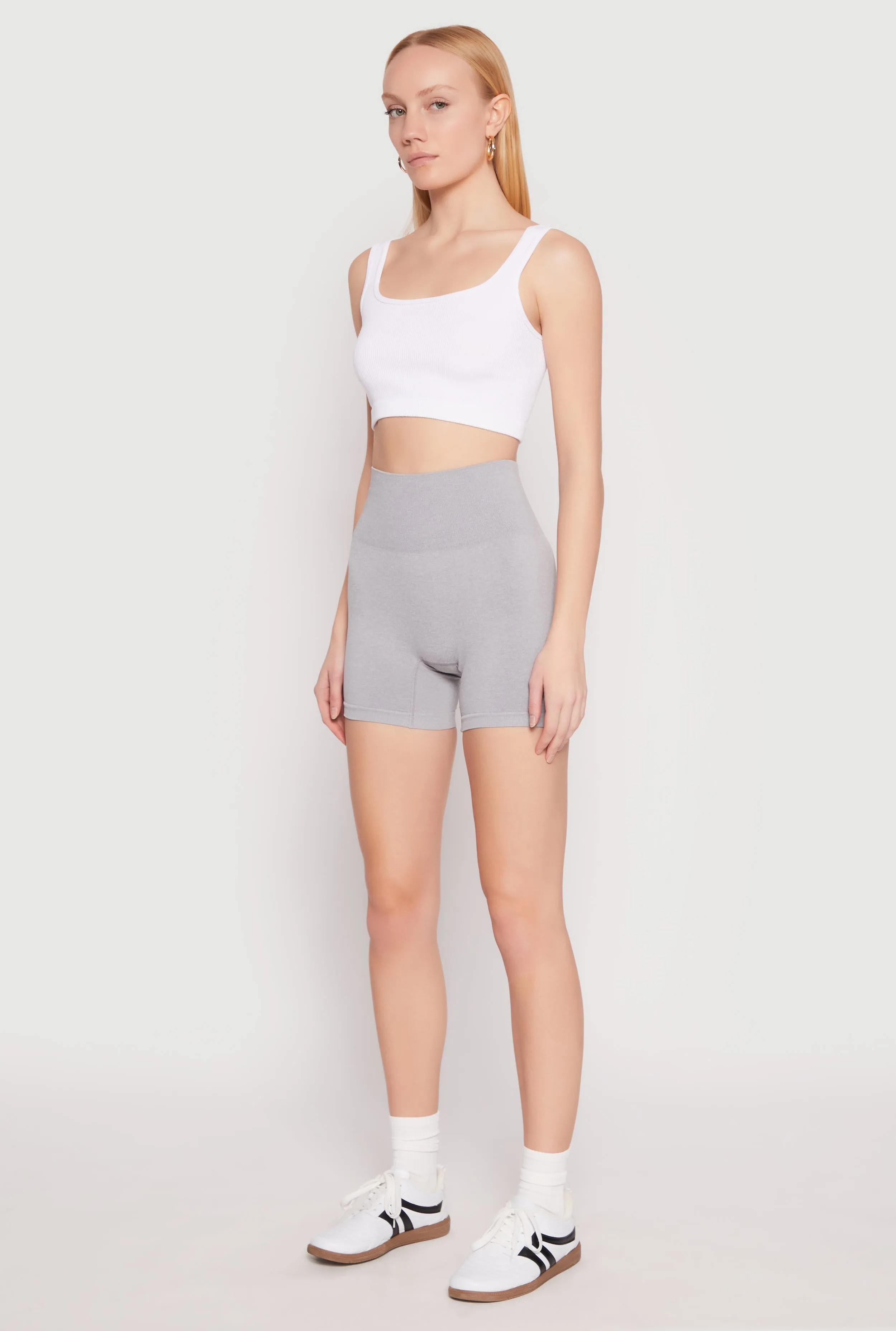 Seamless High Waisted Biker Shorts sold by Rainbow product image thumbnail 2
