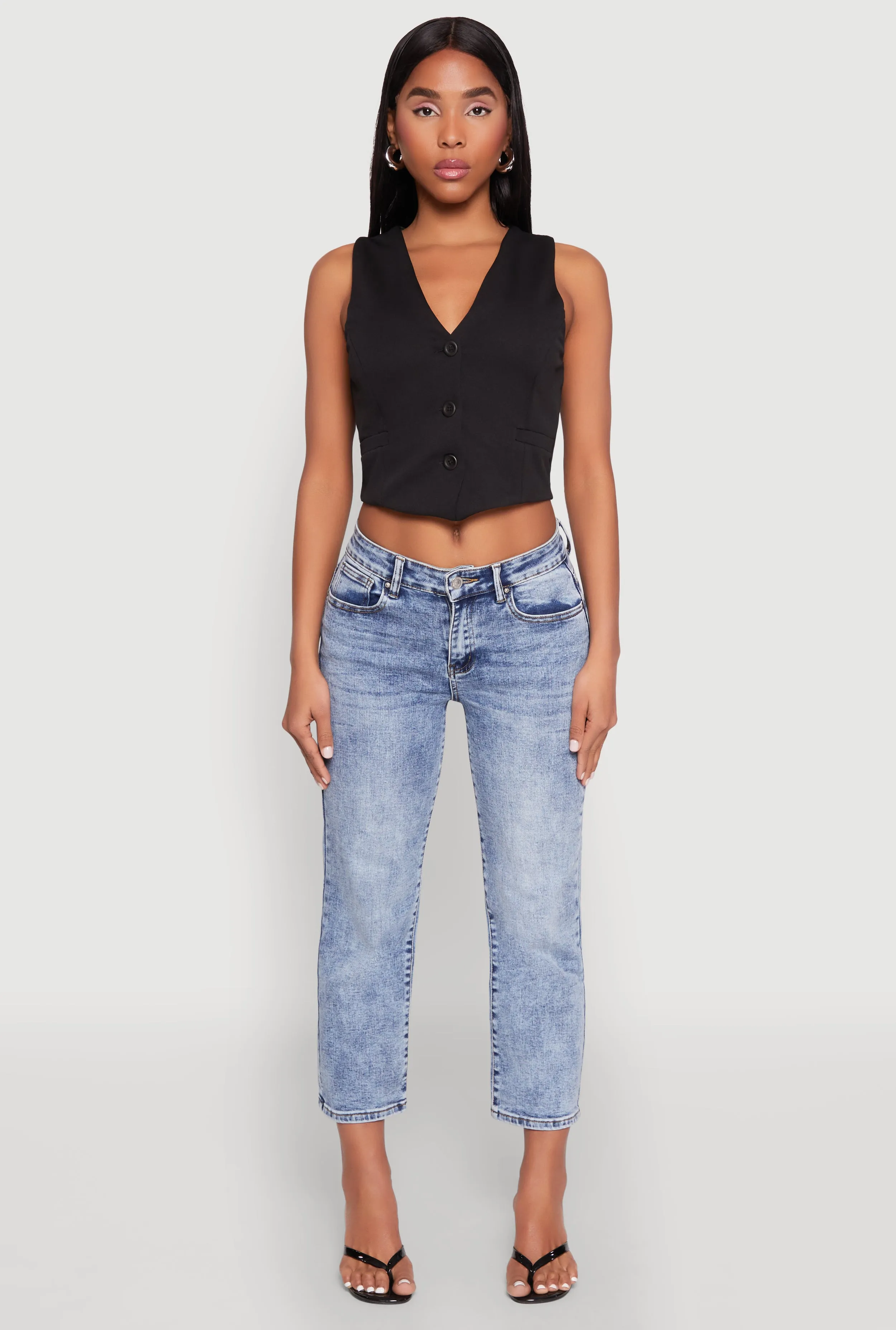 WAX Straight Leg Capri Jeans sold by Rainbow