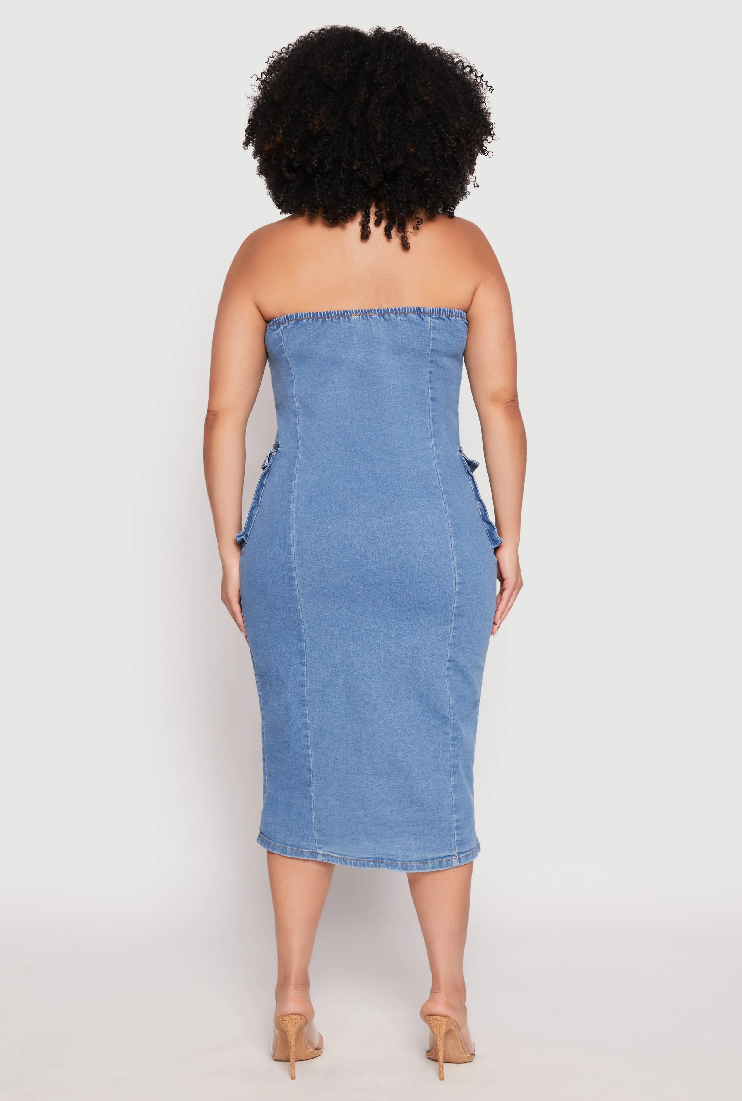 Plus Size Daisy Denim Tube Dress sold by Rainbow product image thumbnail 5