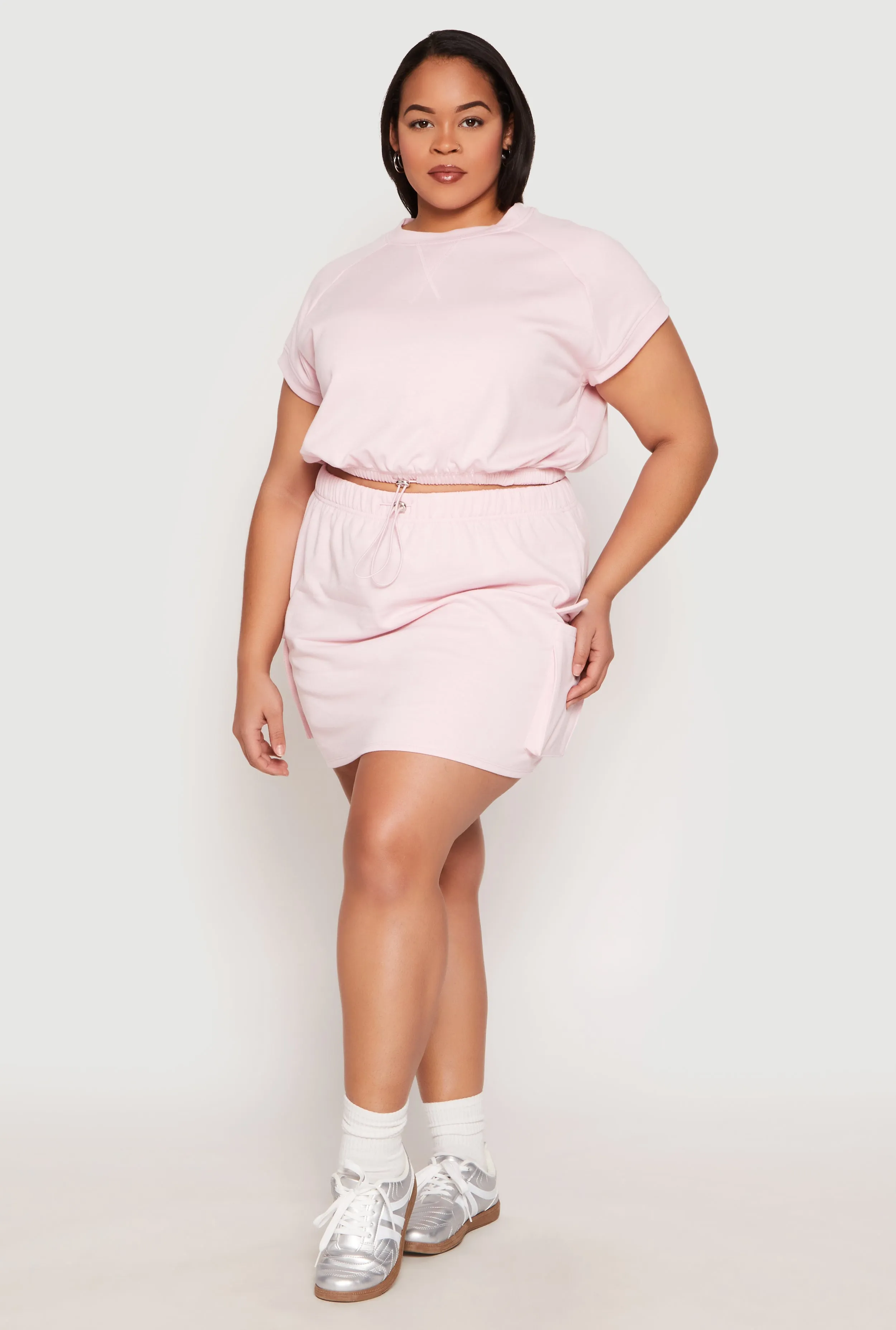 Plus Size Almost Famous Raglan Sleeve Sweatshirt sold by Rainbow product image thumbnail 3