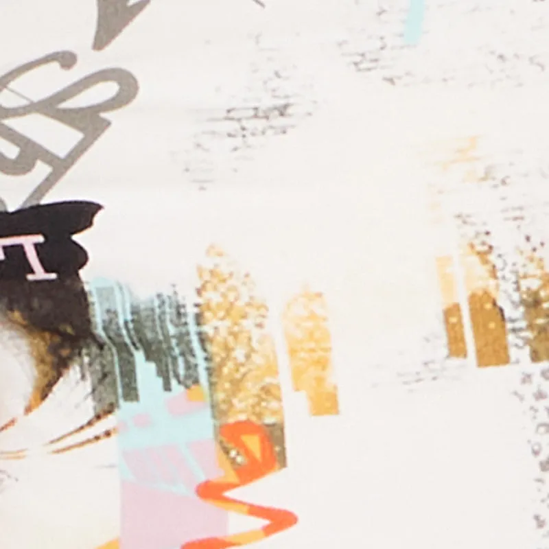 Plus Size Graphic Print Ruched Sleeve Cropped Jacket sold by Rainbow product image thumbnail 4