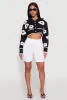 Daisy Chenille Floral Cropped Cardigan sold by Rainbow