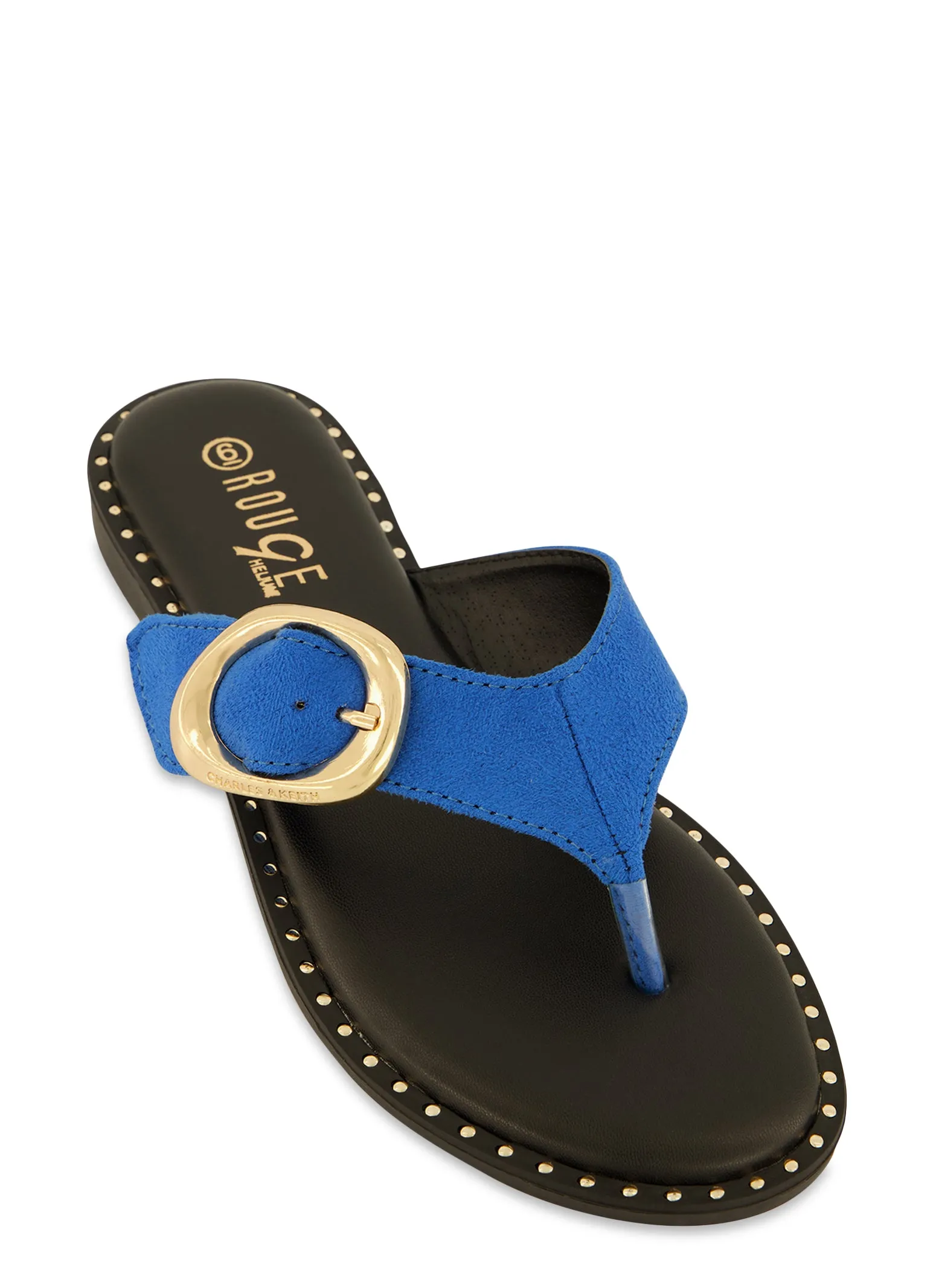 Buckle Detail Thong Slide Sandals sold by Rainbow