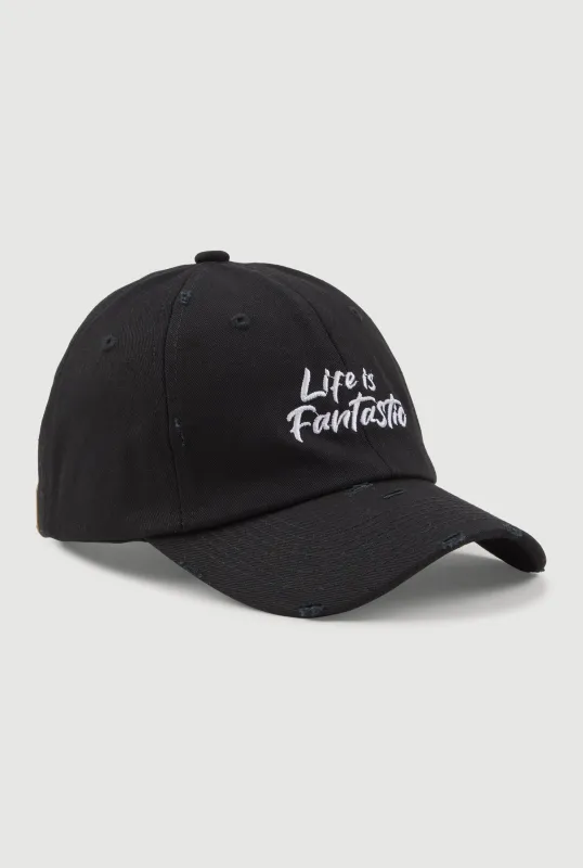 Life Is Fantastic Baseball Cap sold by Rainbow