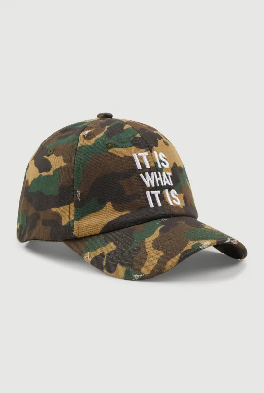 It Is What It Is Baseball Cap sold by Rainbow