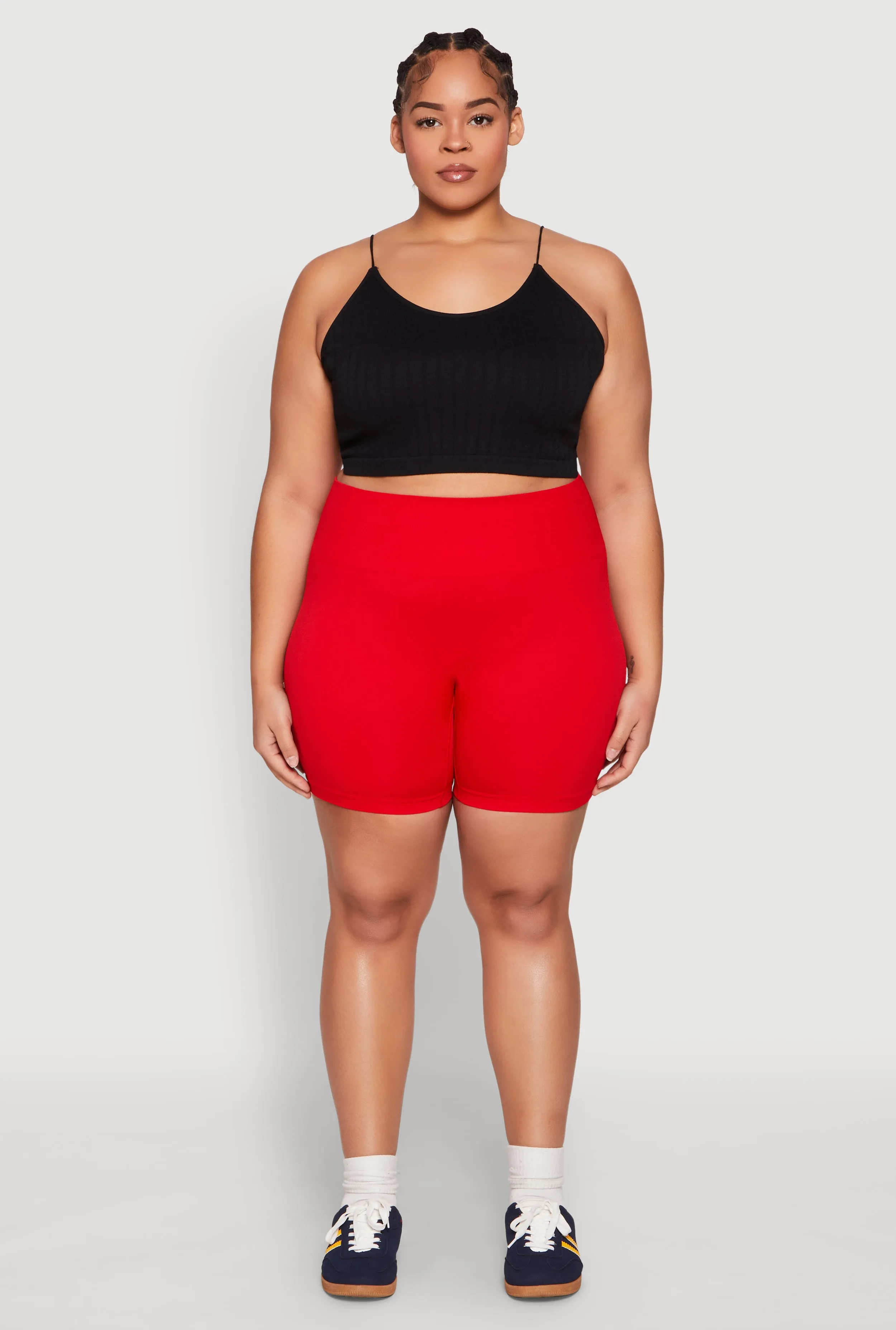 Plus Size Seamless Biker Shorts sold by Rainbow