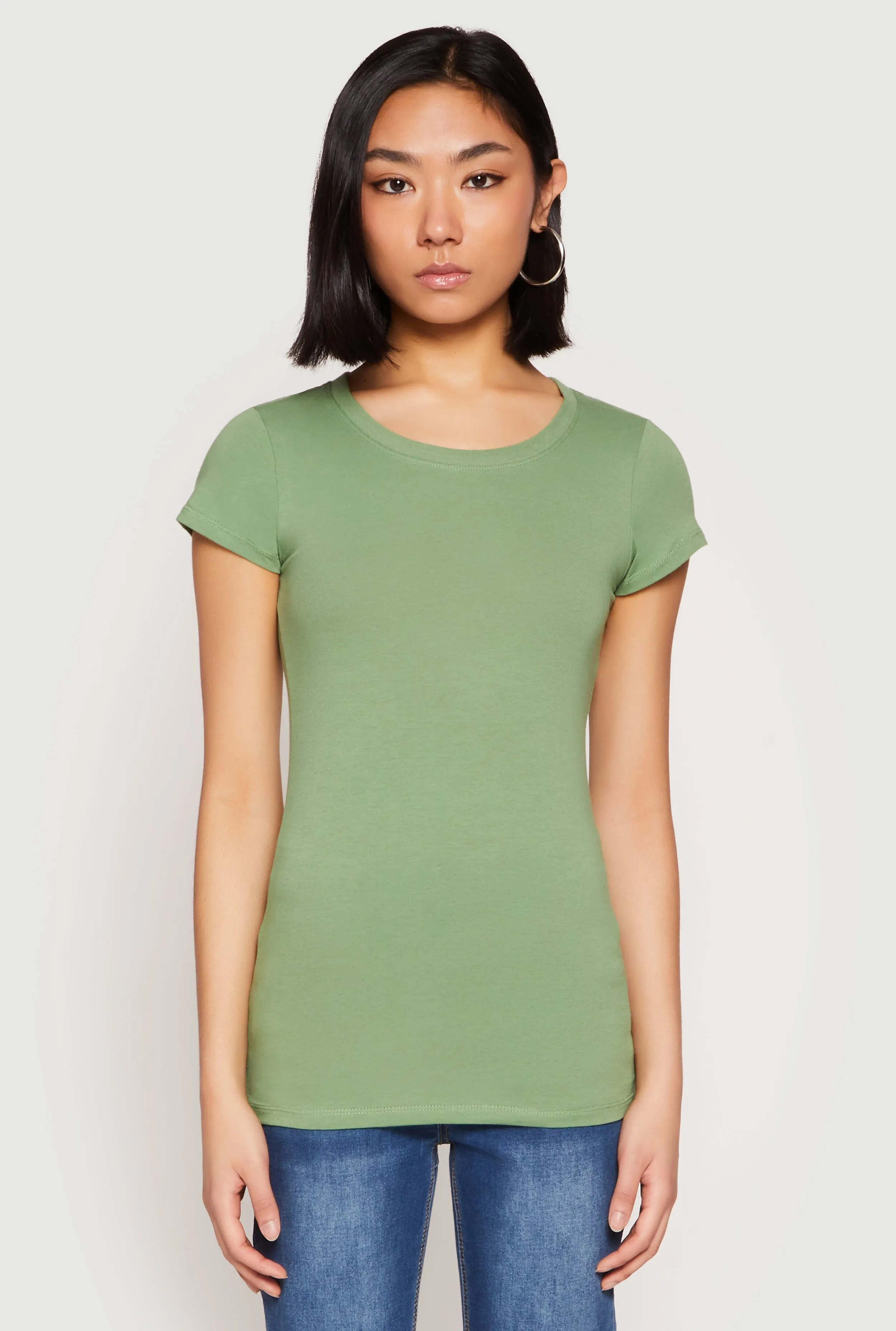 Short Sleeve Scoop Neck Tee sold by Rainbow product image thumbnail 2