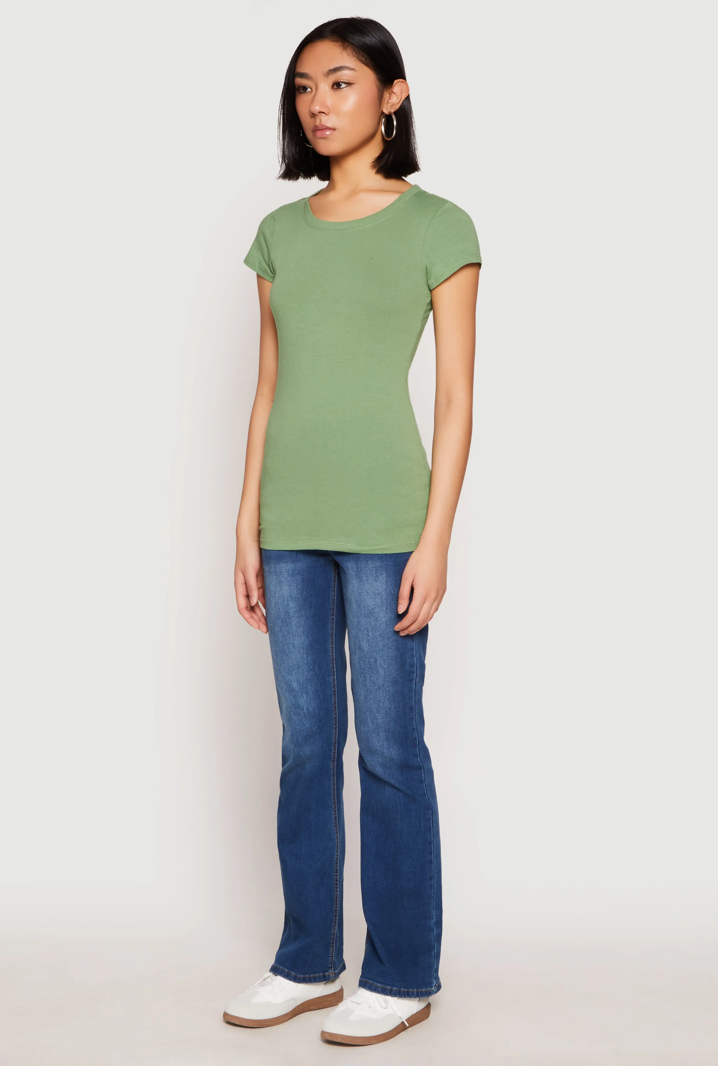 Short Sleeve Scoop Neck Tee sold by Rainbow product image thumbnail 5