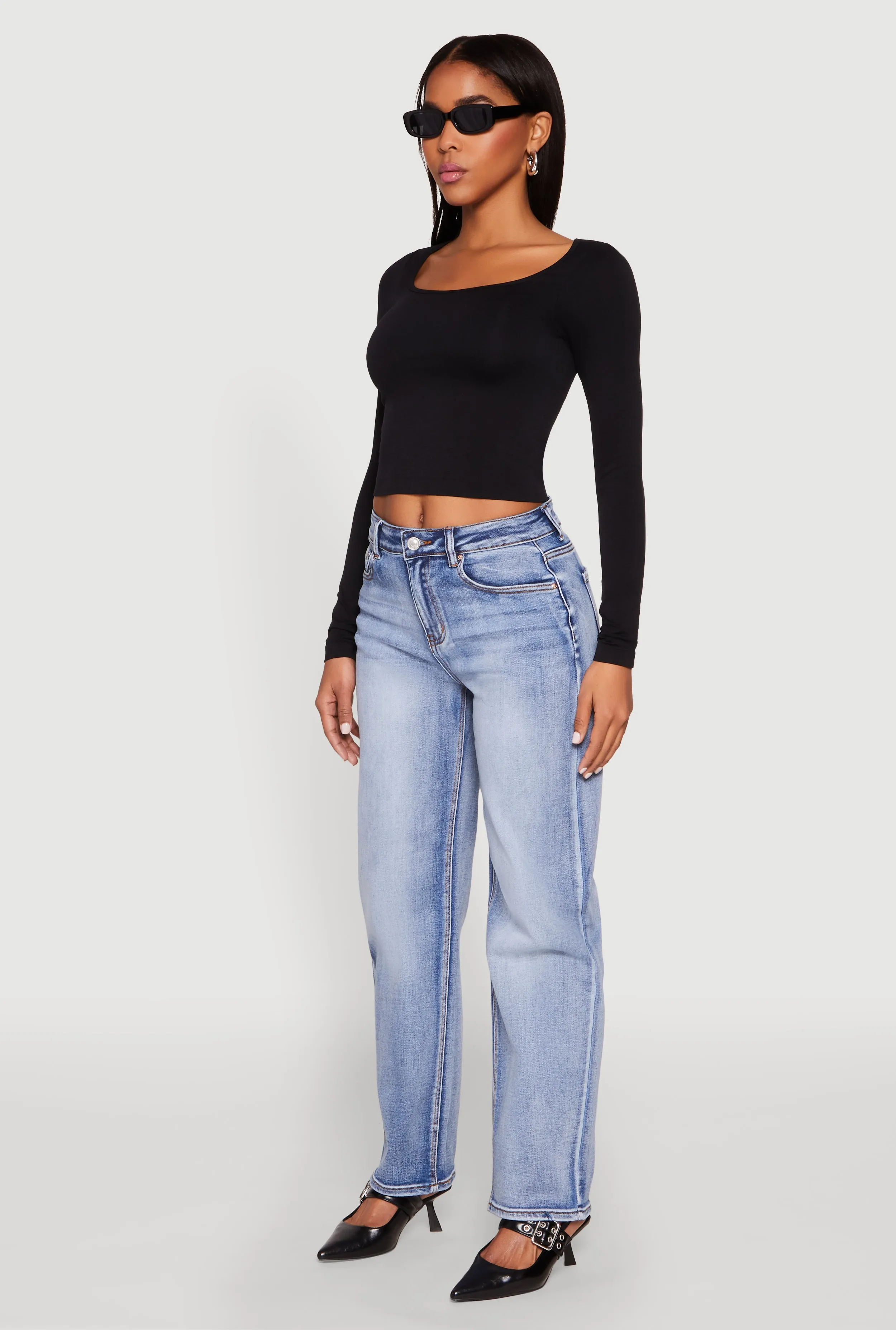 WAX Straight Whiskered Jeans sold by Rainbow product image thumbnail 3