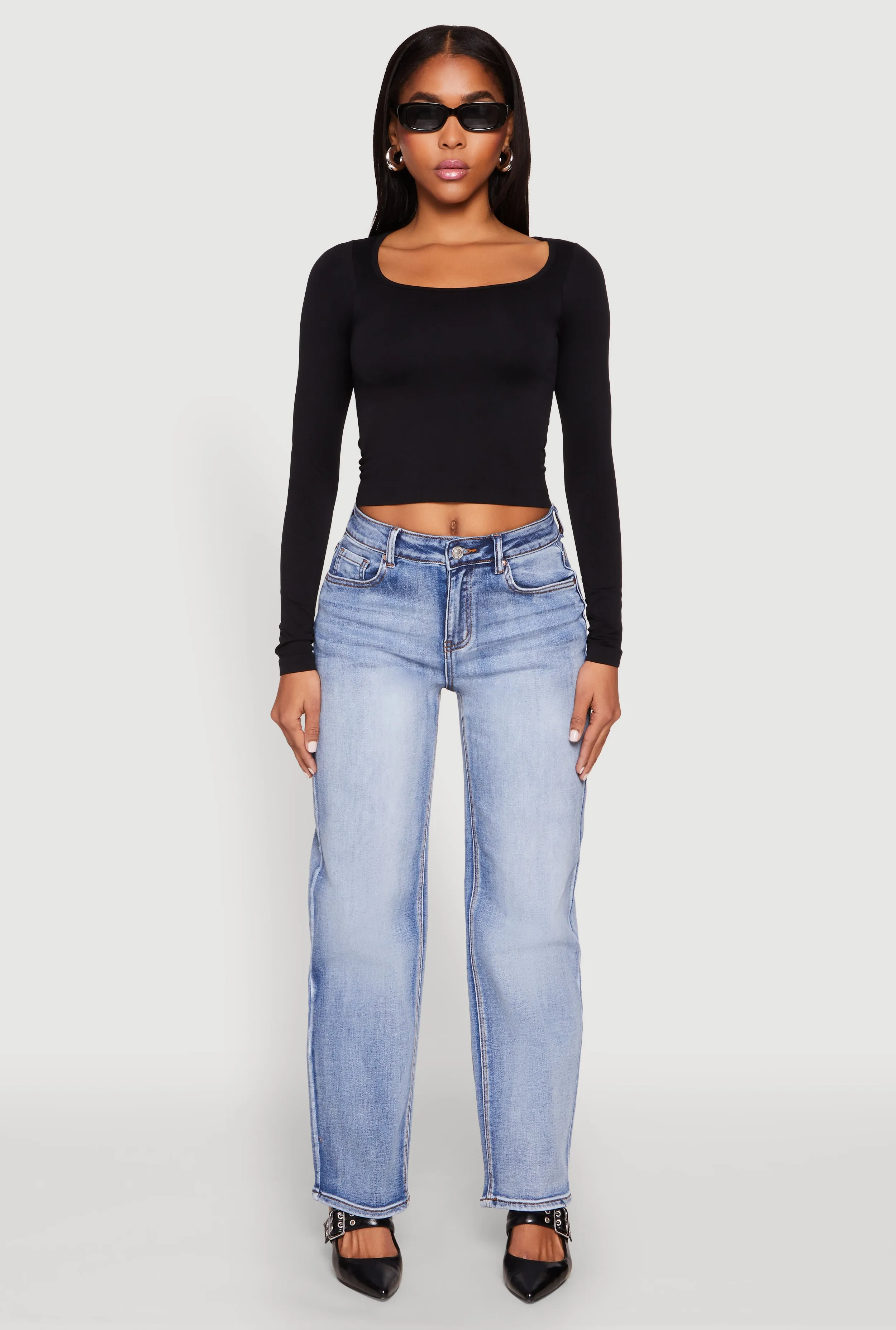 WAX Straight Whiskered Jeans sold by Rainbow product image thumbnail 2