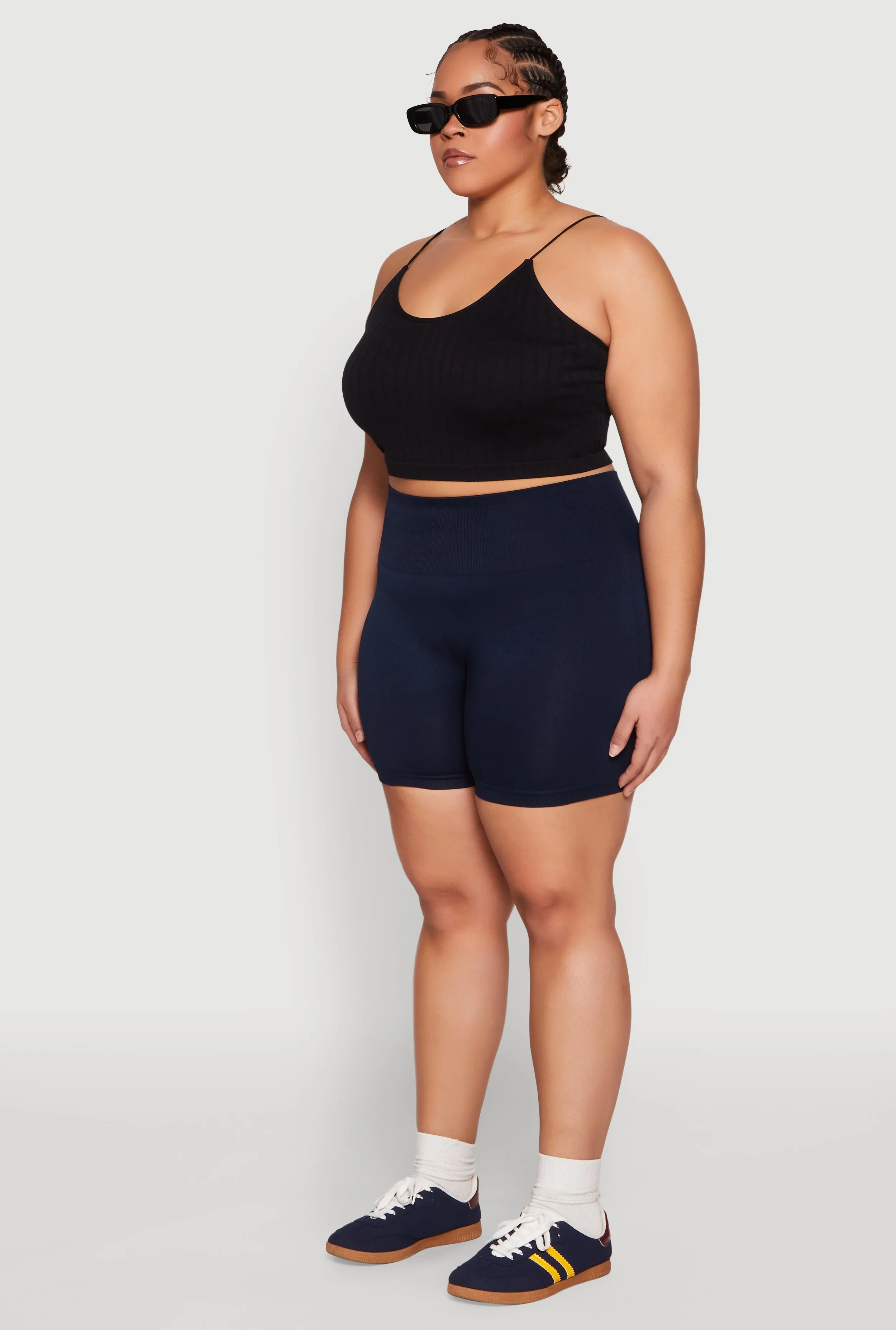 Plus Size Seamless Biker Shorts sold by Rainbow product image thumbnail 3
