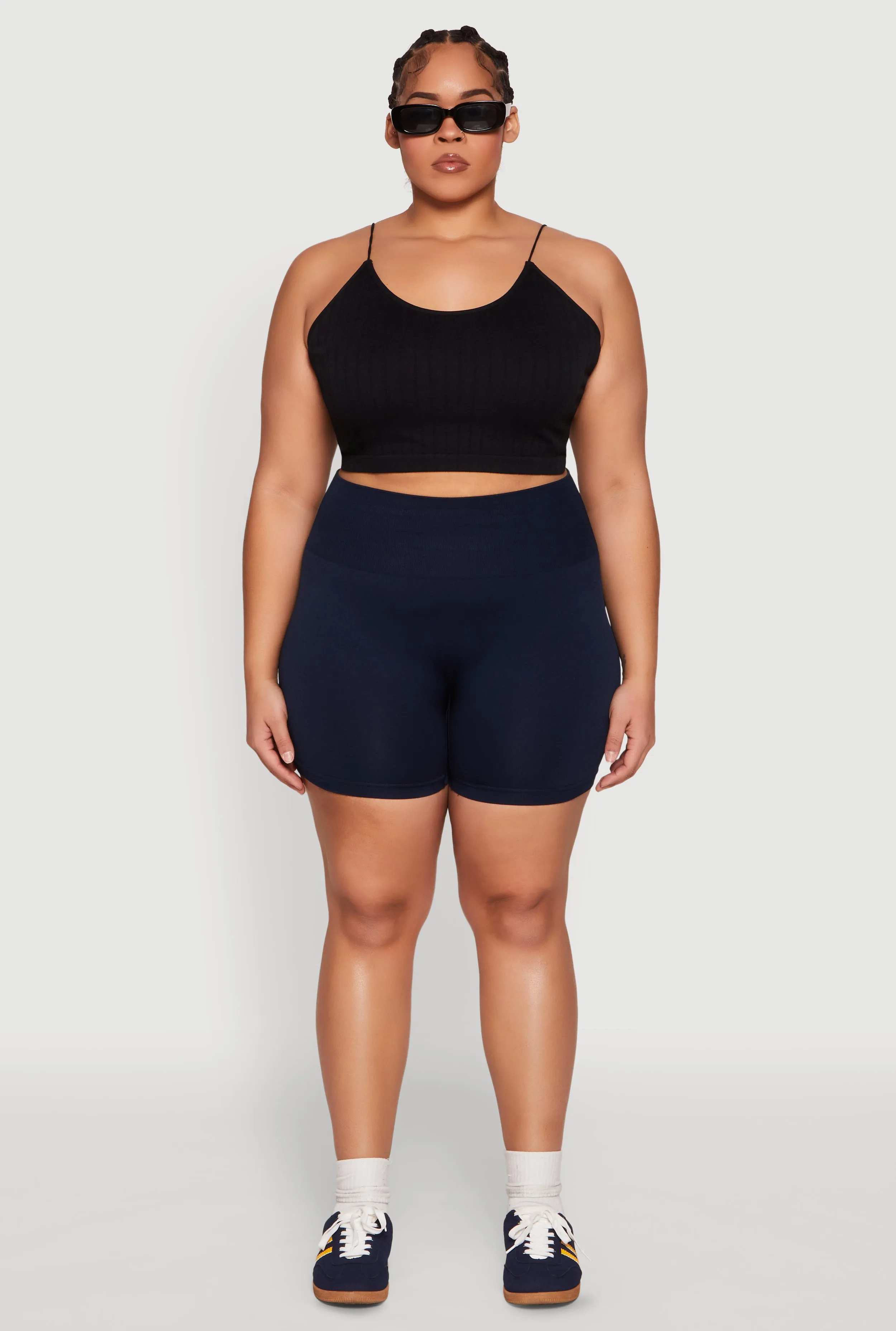Plus Size Seamless Biker Shorts sold by Rainbow