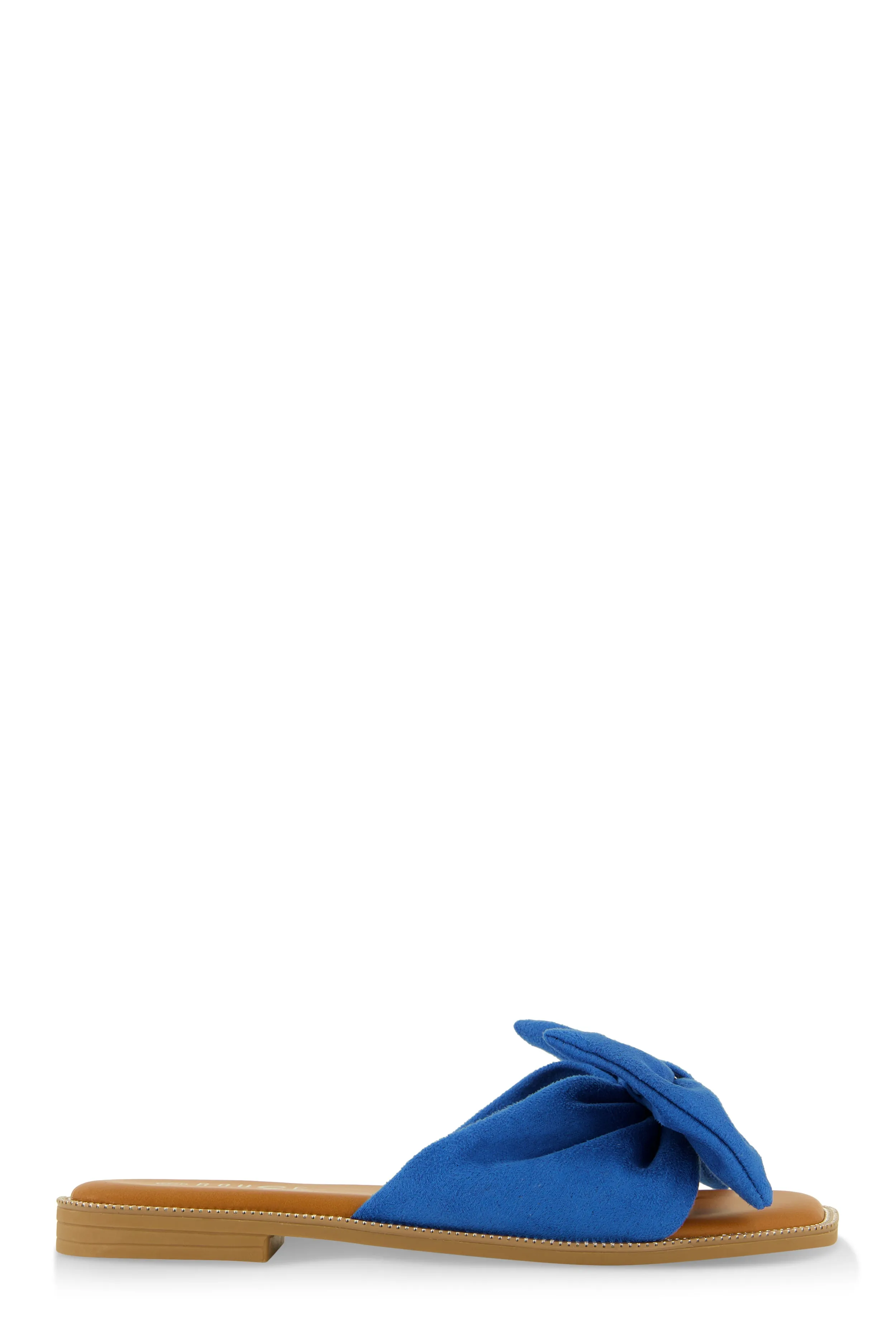 Faux Suede Bow Thong Slide Sandals sold by Rainbow product image thumbnail 2