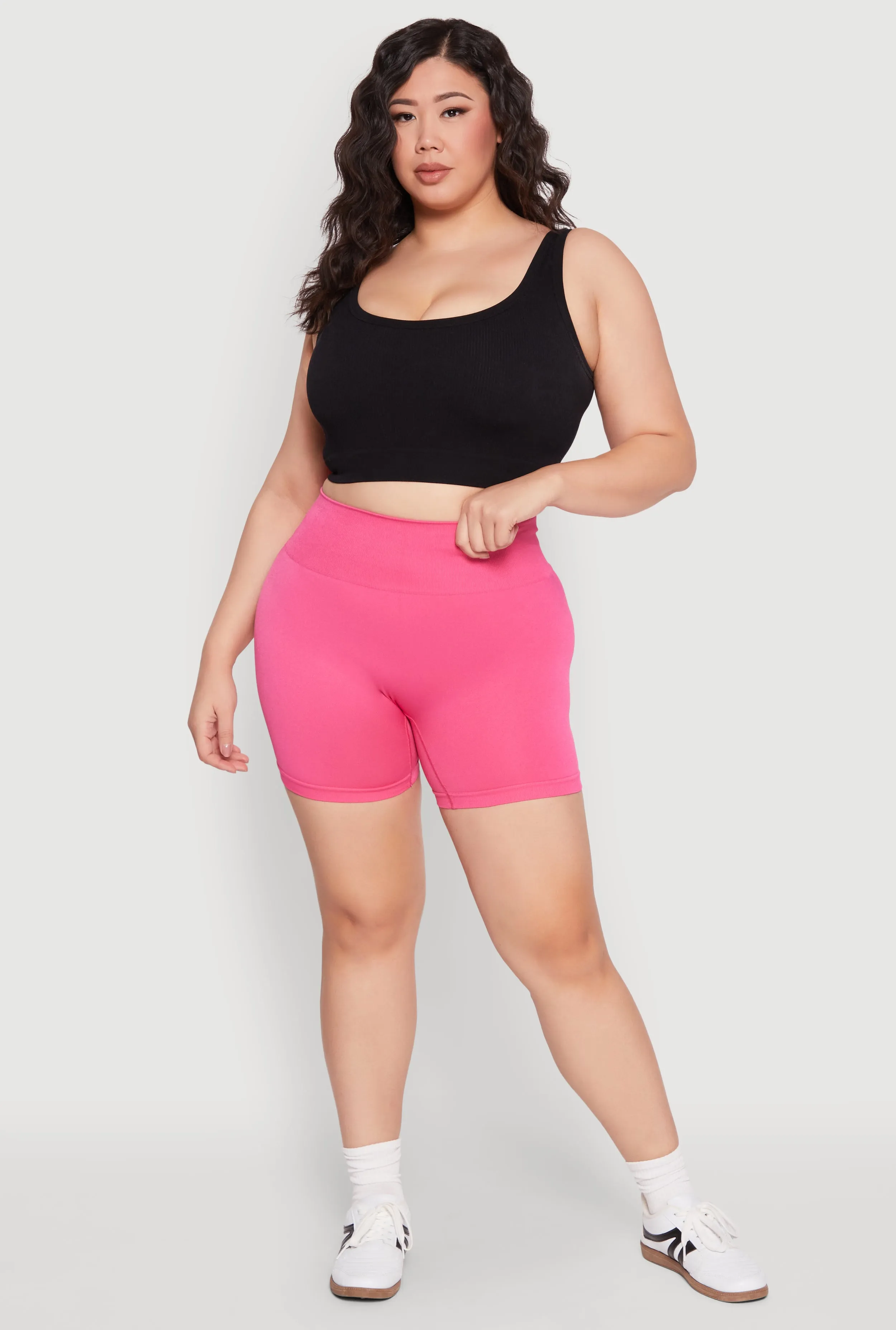 Plus Size Seamless Biker Shorts sold by Rainbow product image thumbnail 2