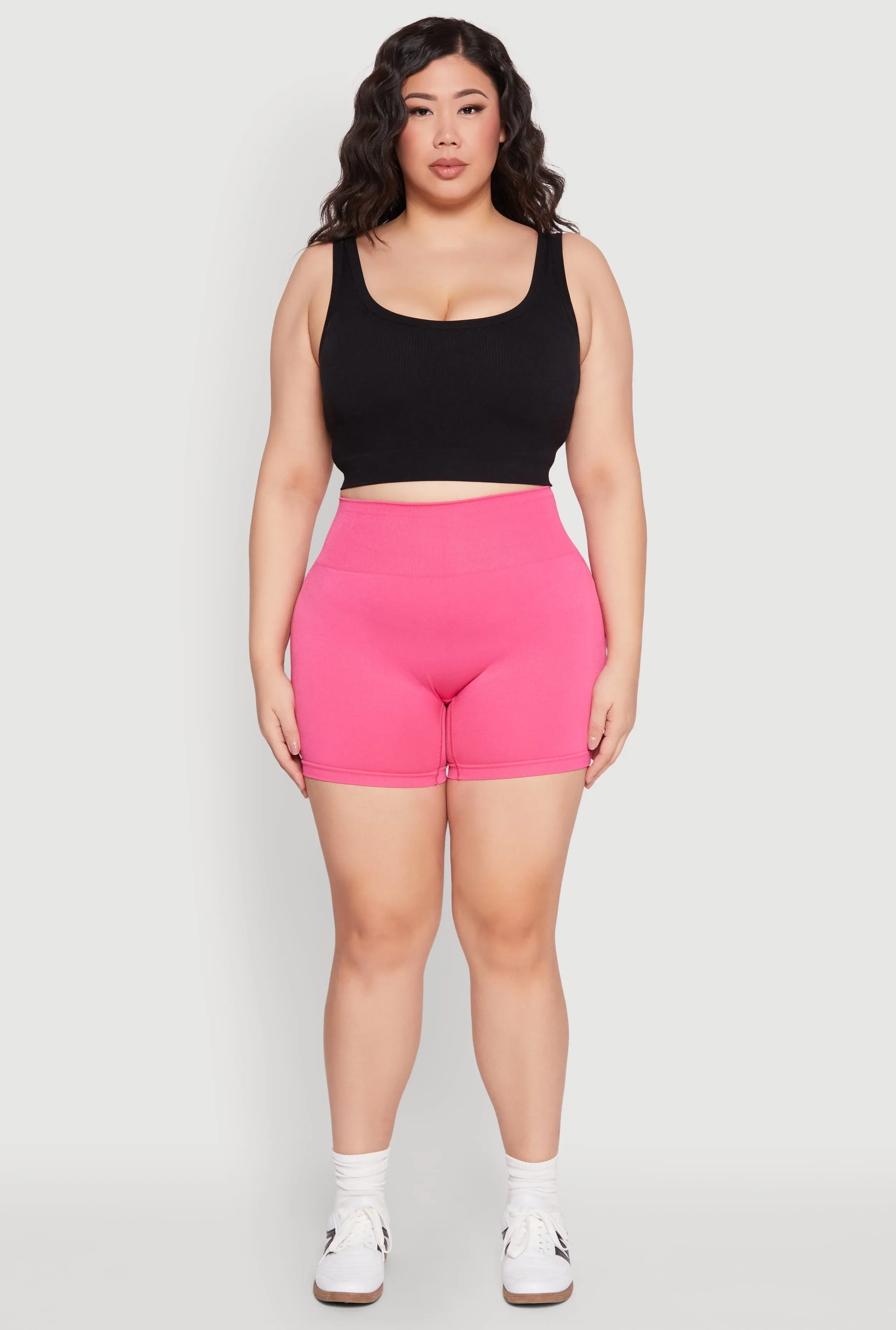Plus Size Seamless Biker Shorts sold by Rainbow