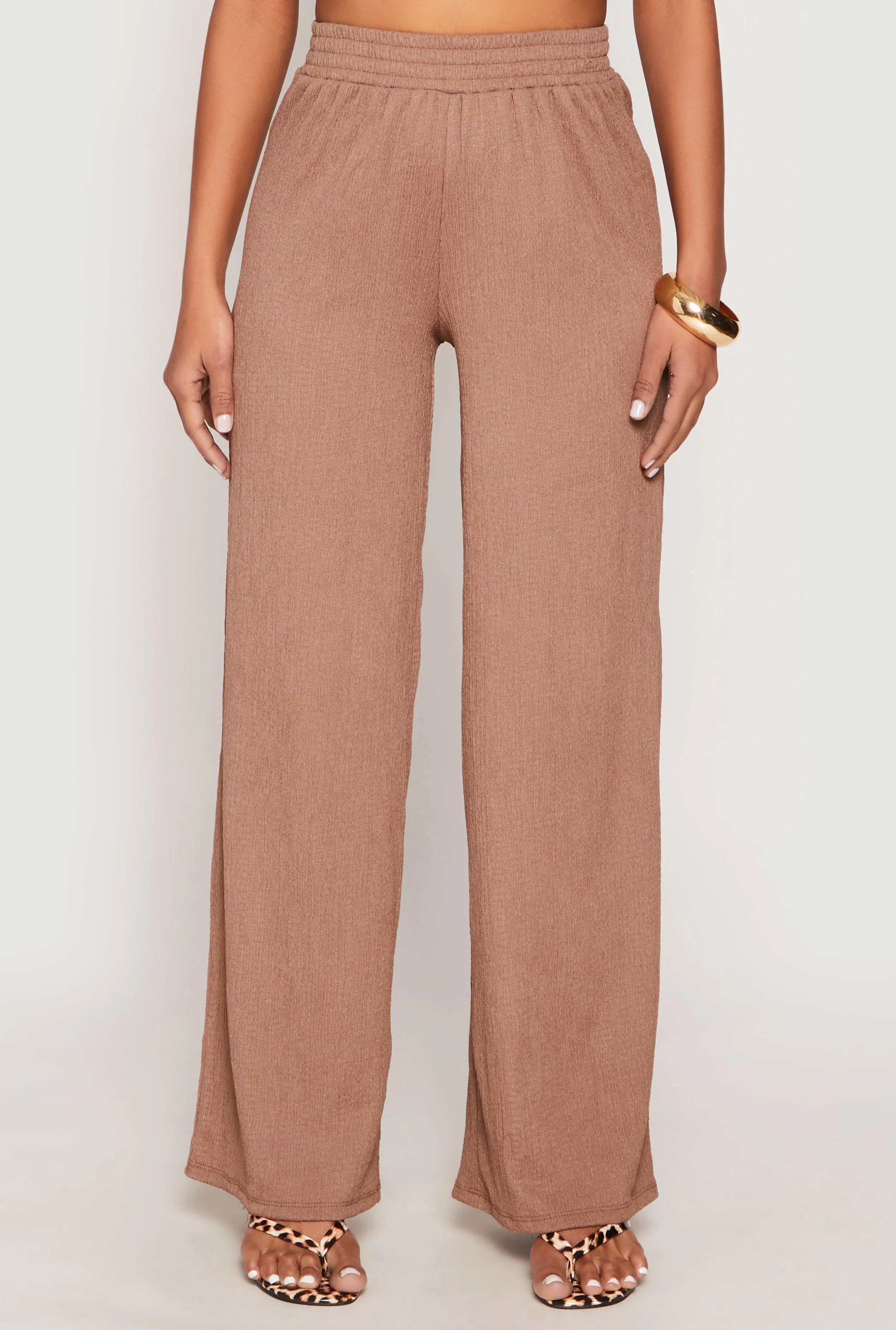 Almost Famous Textured Knit Wide Leg Pants sold by Rainbow product image thumbnail 3