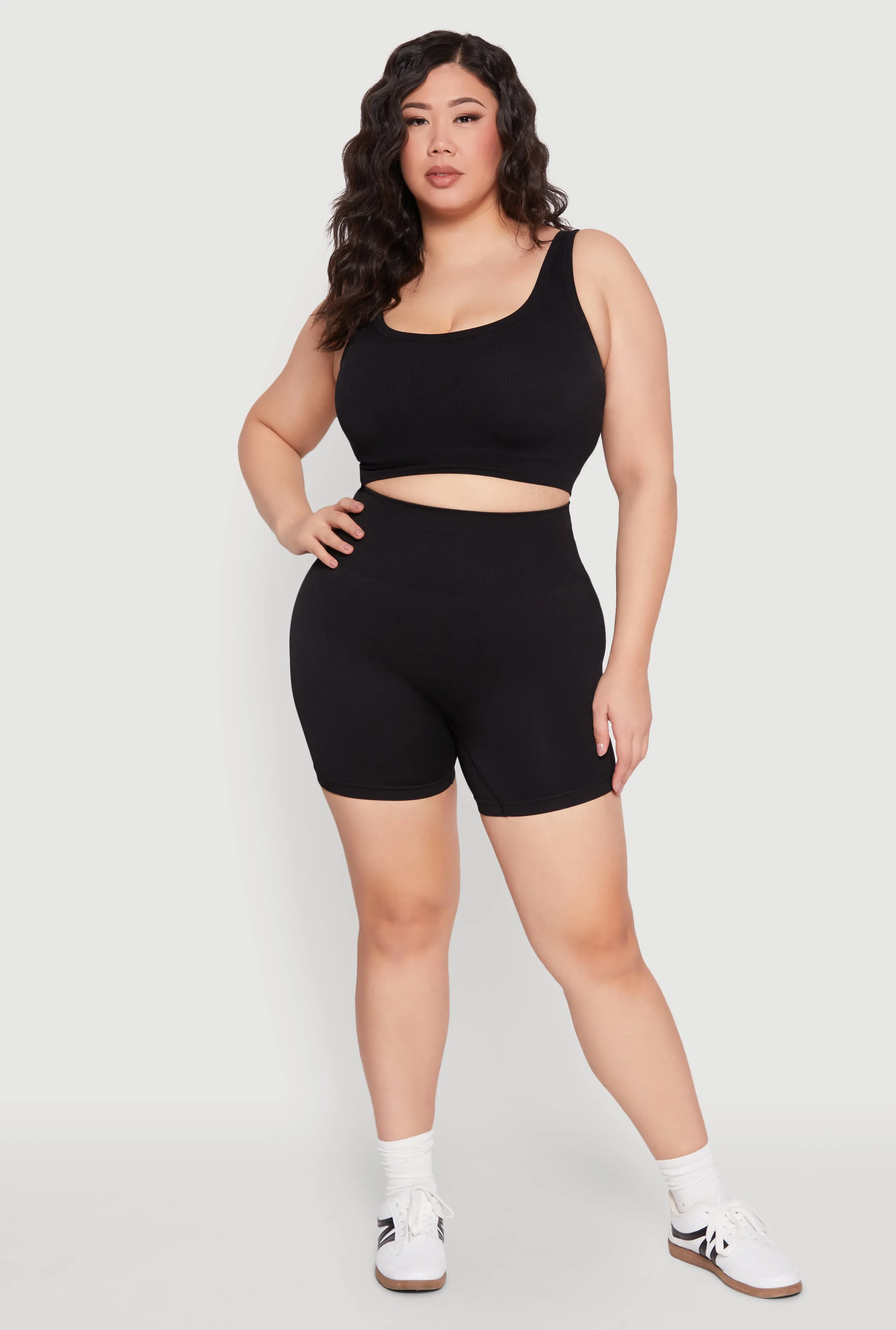 Plus Size Seamless Biker Shorts sold by Rainbow