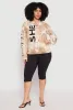 Plus Size She Is Velvet Burnout Graphic Sweatshirt sold by Rainbow